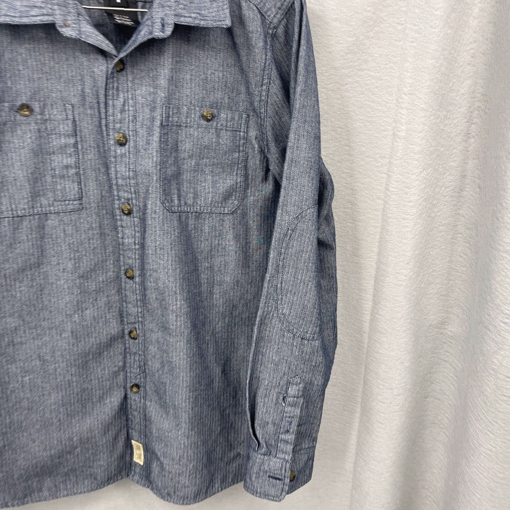 Harley Davidson Harley-Davidson Shirt Mens Medium Blue Button Long Slv Shacket Read Size US M / EU 48-50 / 2 - 5 Thumbnail