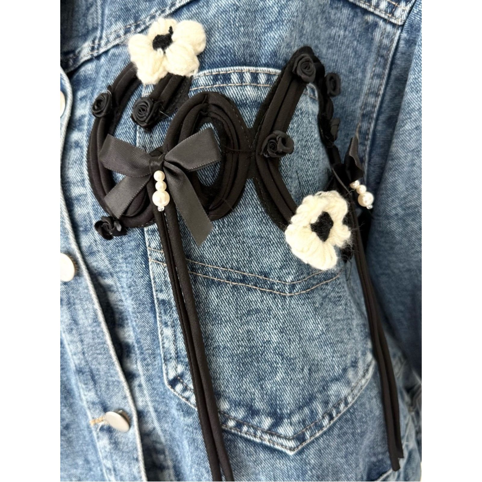Other Custom made women oversized jeans jacket size L Size L / US 10 / IT 46 - 4 Thumbnail