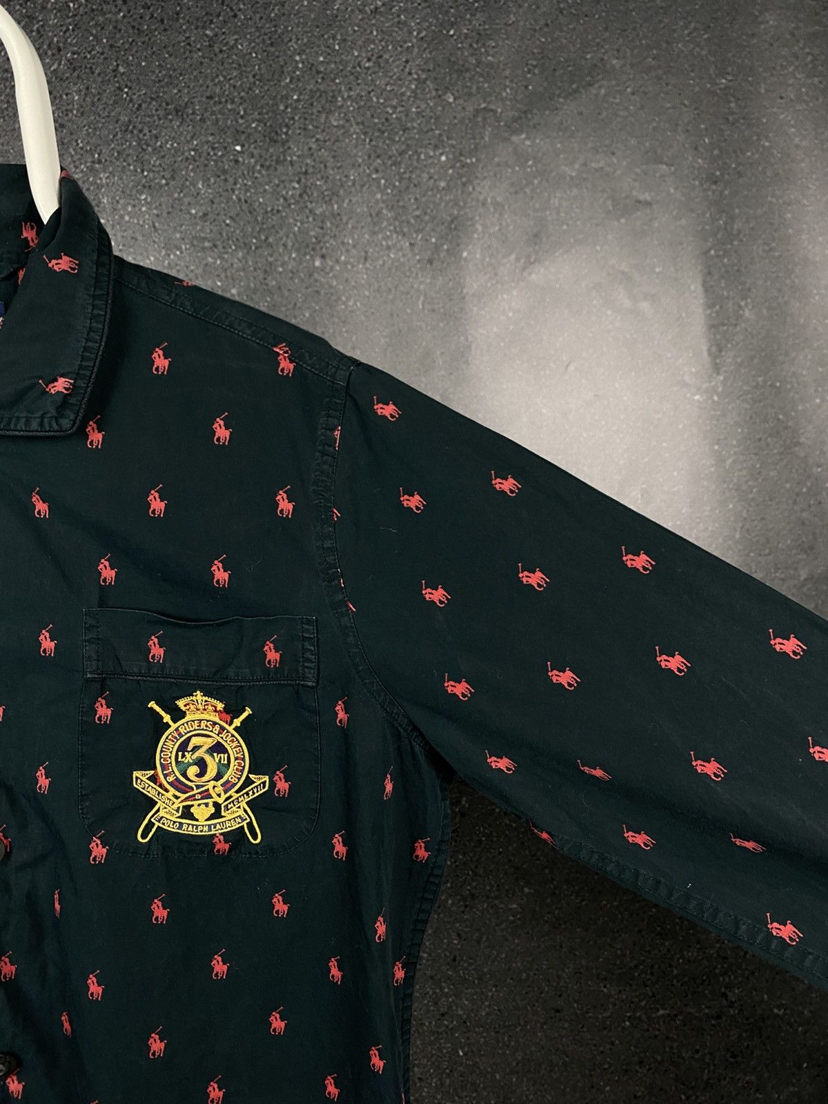Polo Ralph Lauren Vintage Polo Ralph Lauren Monogrammed Shirt Long Sleeve Size US S / EU 44-46 / 1 - 7 Thumbnail