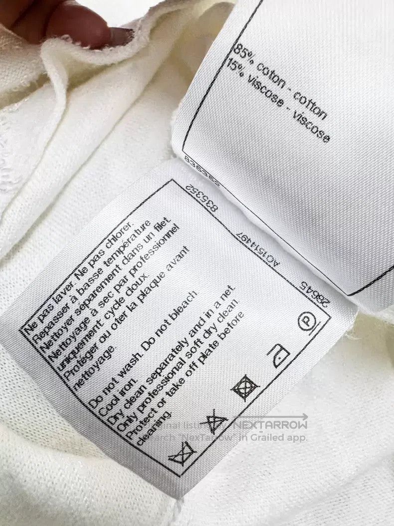 Chanel Chanel Diamond check-patterned short-sleeved T-shirt Size XS / US 0-2 / IT 36-38 - 7 Thumbnail