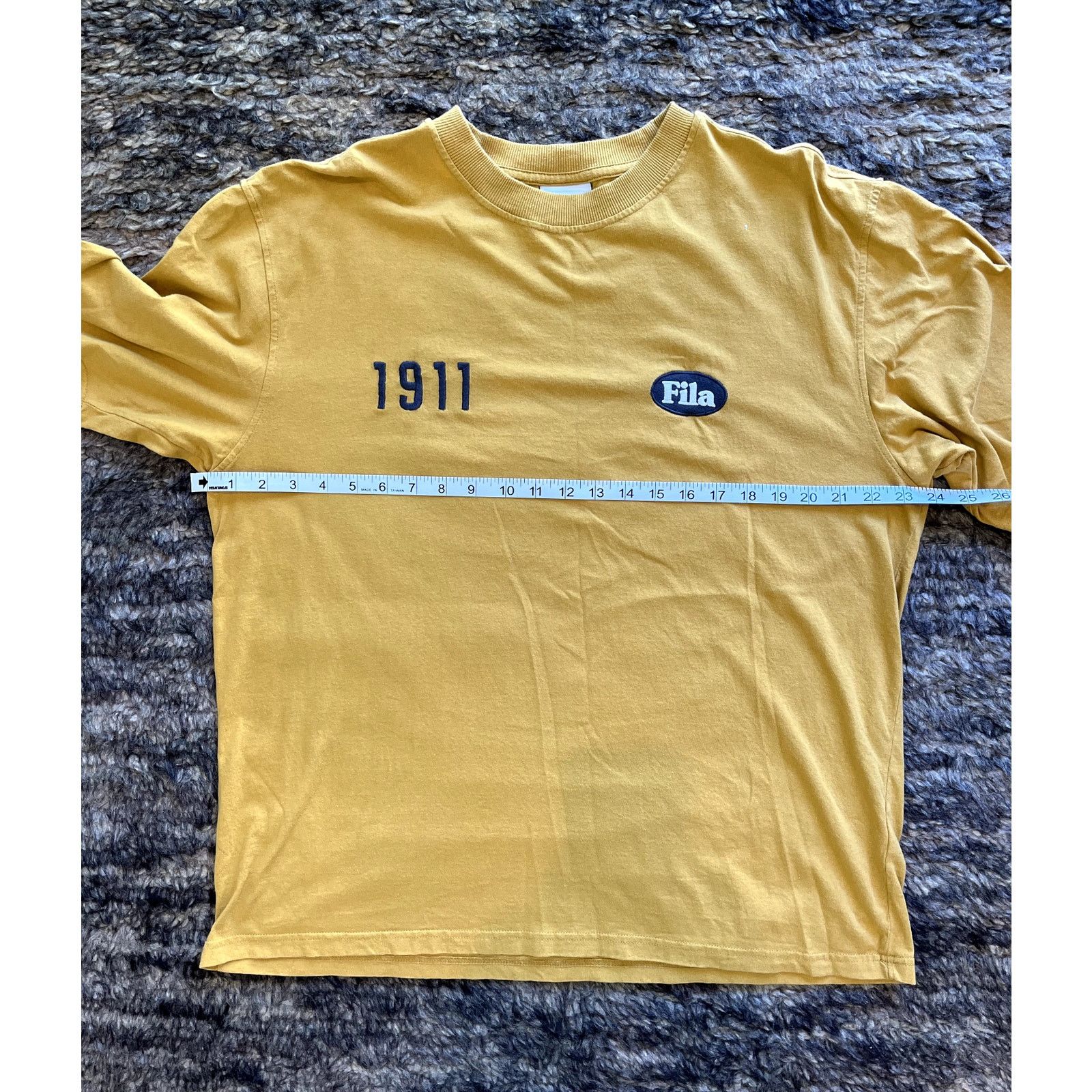 Fila FILA Sport Men’s Large T Shirt 1911 Oversize Urban Mustard Size US L / EU 52-54 / 3 - 3 Thumbnail