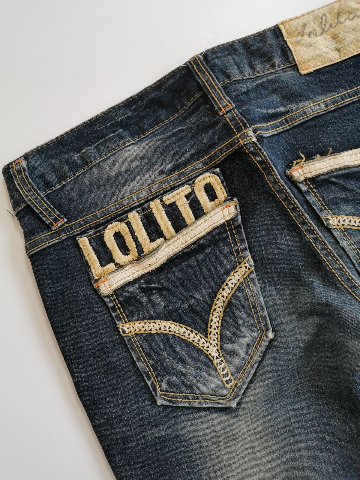 Japanese Brand Lolita Distressed Jeans Size 30" / US 8 / IT 44 - 4 Thumbnail
