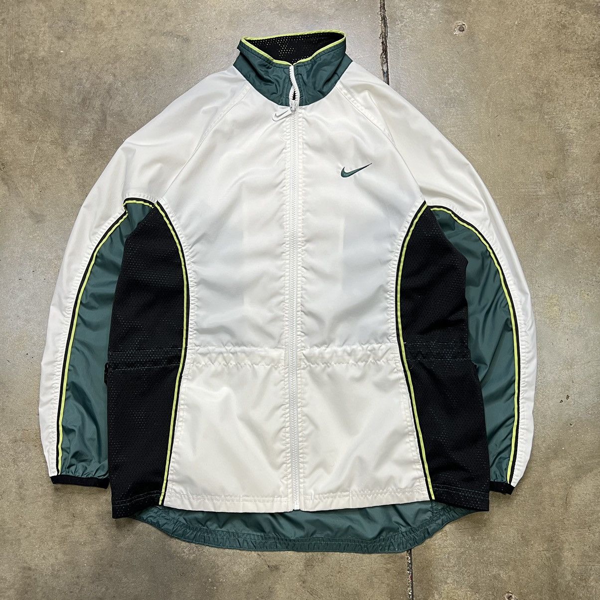Nike × Vintage Vintage 90s Y2K Nike Mini Swoosh Windbreaker Jacket Zip Up Size US S / EU 44-46 / 1 - 1 Thumbnail