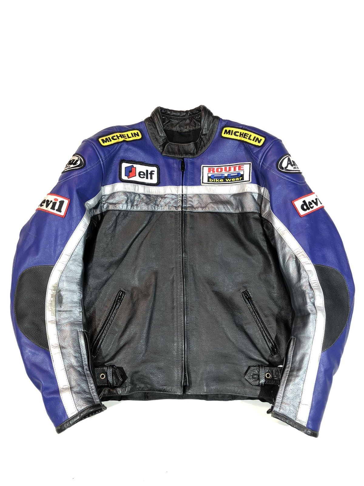 Dainese × Ferrari × Yamaha Route 69 Motorcycle Leather Jacket Racing Size US L / EU 52-54 / 3 - 5 Thumbnail