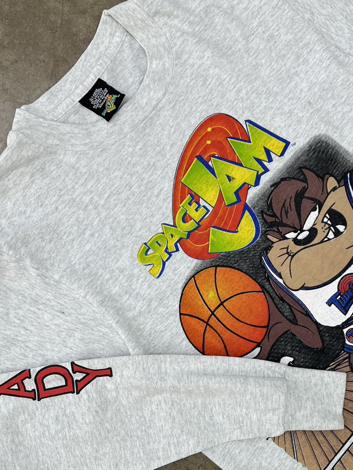 Warner Bros Vintage 1996 Space Jam Taz Looney Tunes Long Sleeve XL Size US XS / EU 42 / 0 - 1 Thumbnail