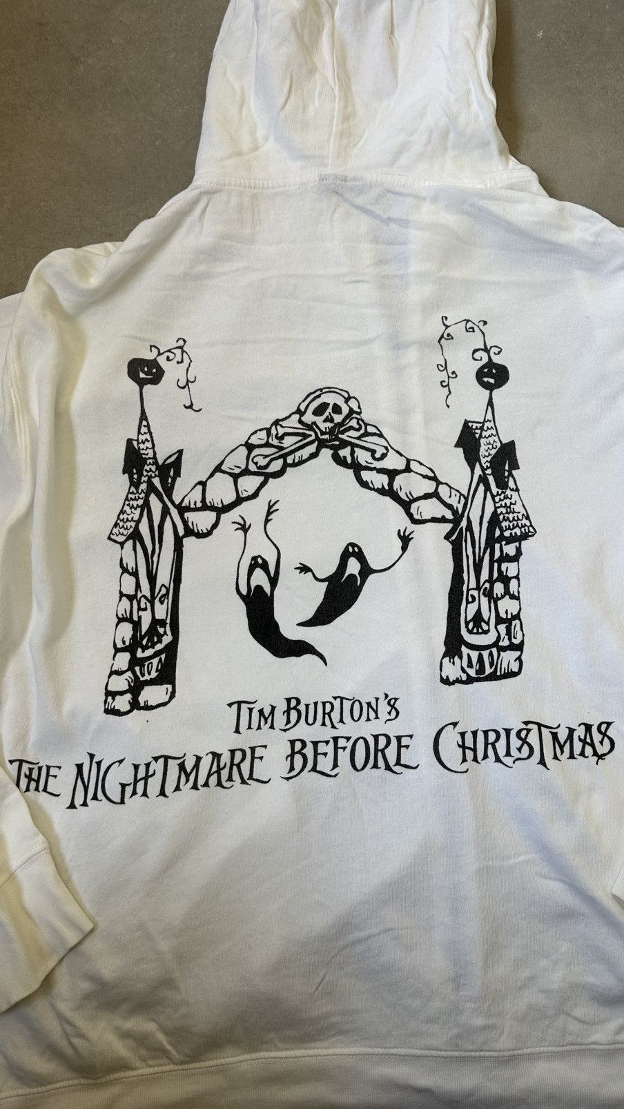 Vintage VINTAGE NIGHTMARE BEFORE CHRISTMAS HOODIE Size US XL / EU 56 / 4 - 11 Thumbnail