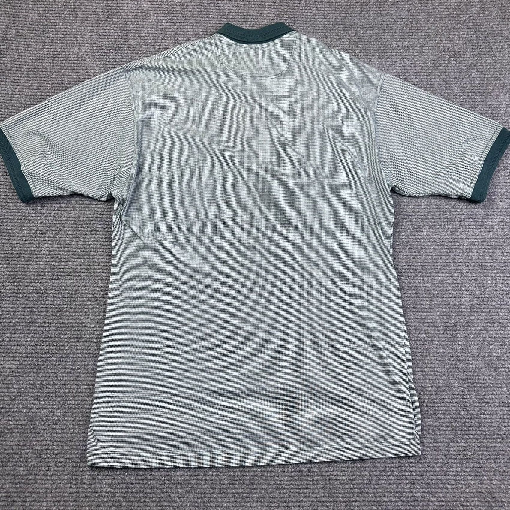 Vintage VINTAGE American Cottons Polo Shirt XL Adults 90s Green/White Short Sleeve 100% Cotton Polo Mens Size US XL / EU 56 / 4 - 3 Thumbnail