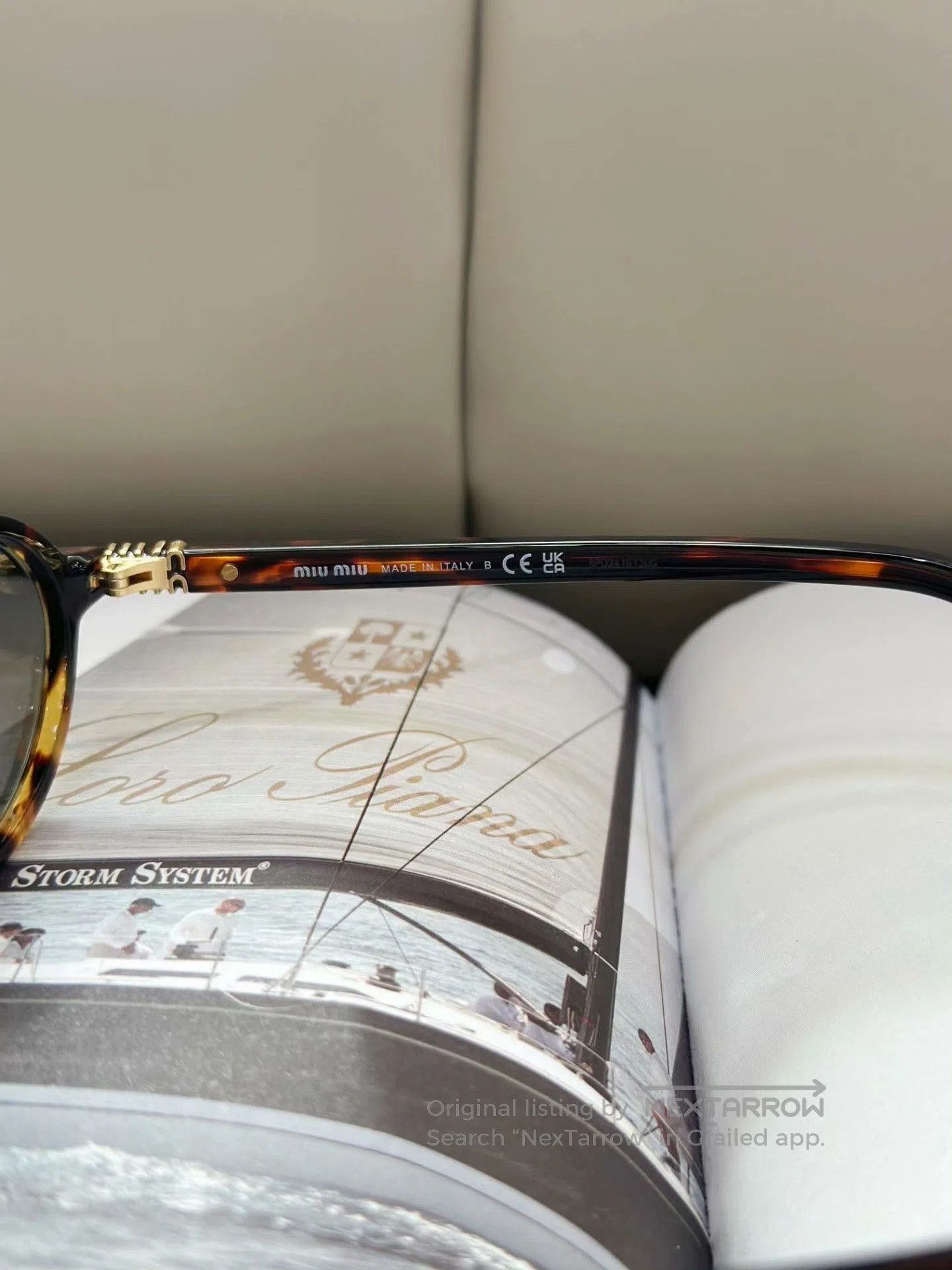Miu Miu Miu Miu Tortoiseshell Oval Sunglasses. Size ONE SIZE - 8 Thumbnail