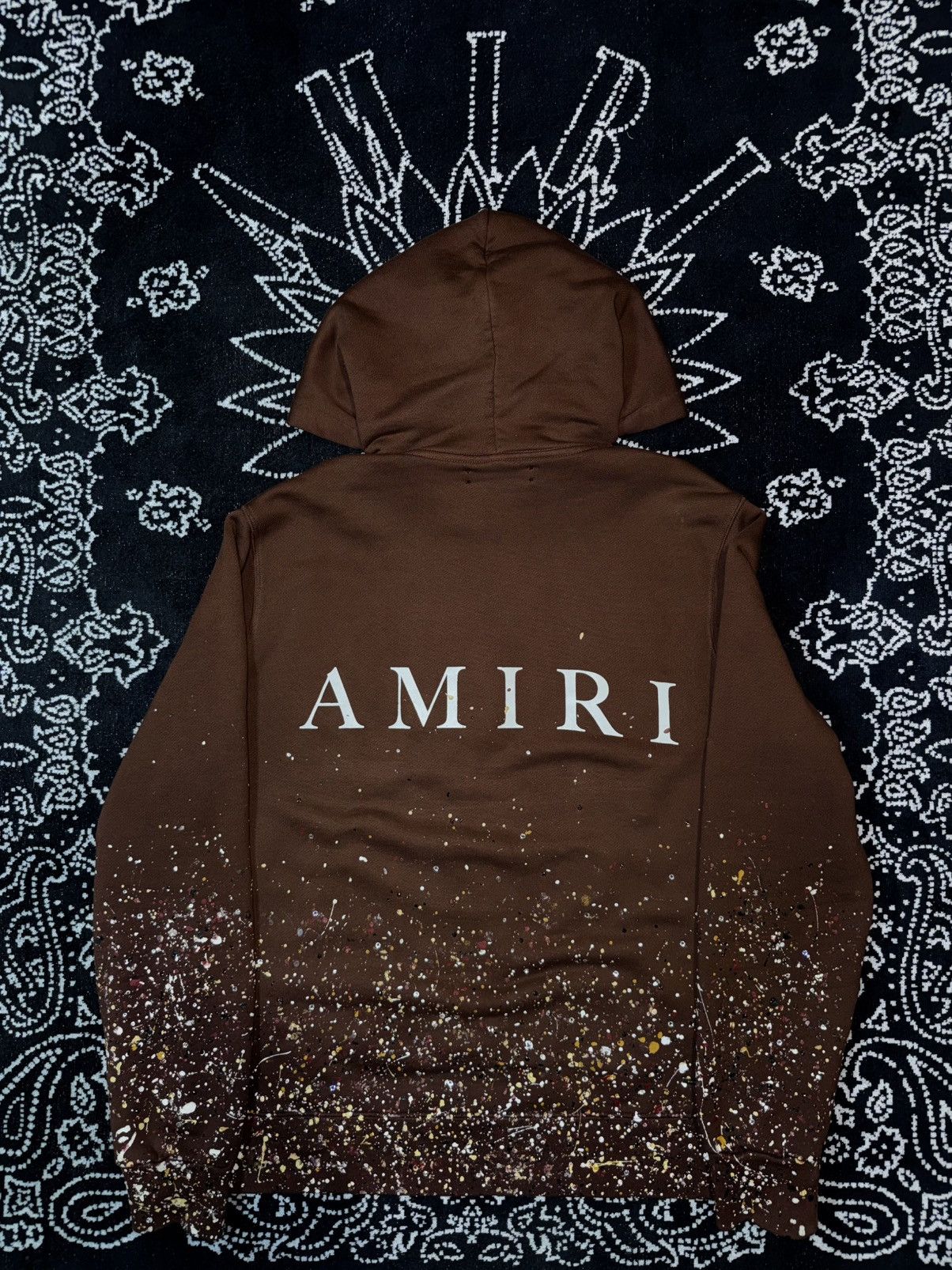 Amiri Amiri Crystal Paint Splatter Hoodie Size US L / EU 52-54 / 3 - 10 Thumbnail