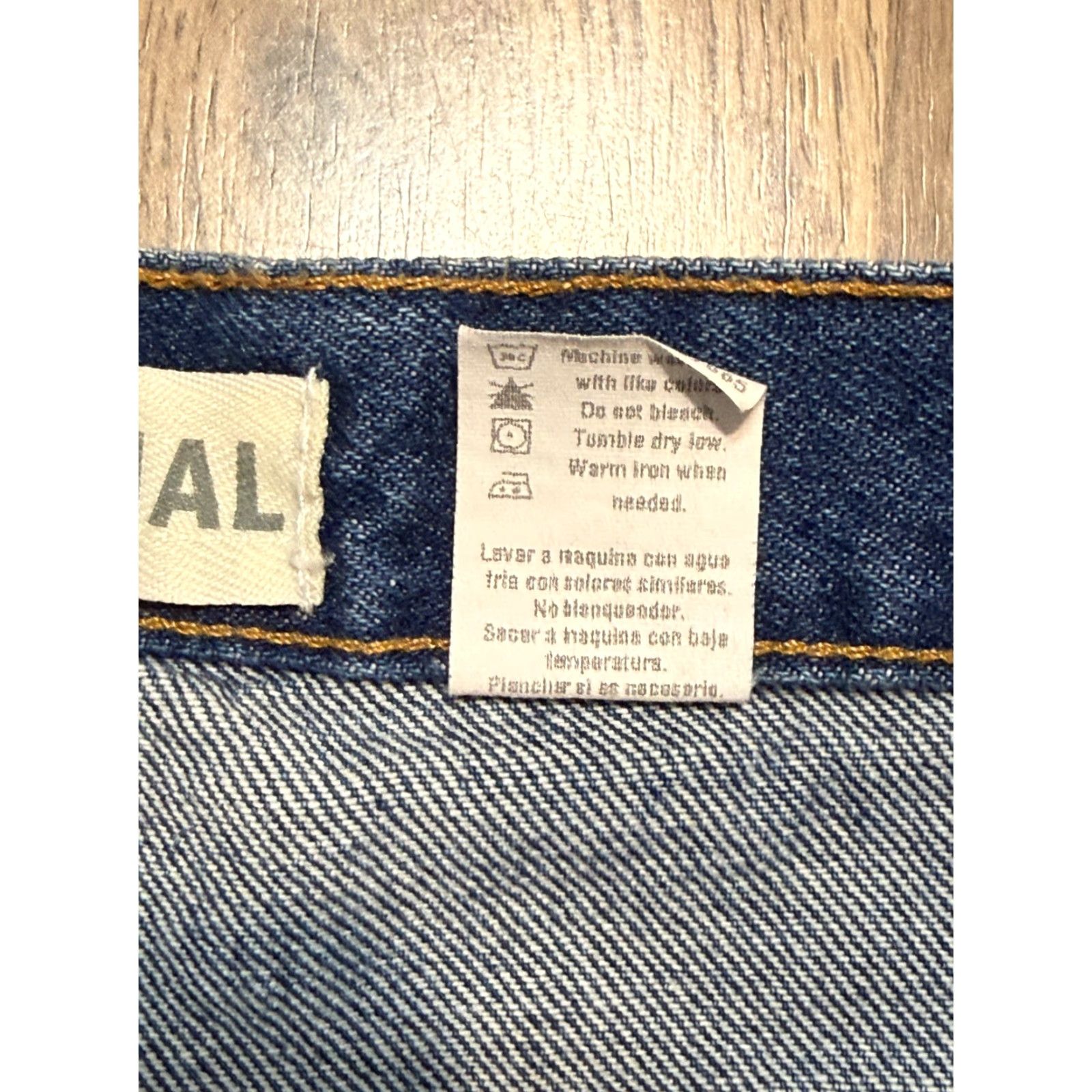 Faded Glory Faded Glory Jeans Men's 34x29 Blue Denim Straight Leg 5-Pocket Pockets Regular Rise Casual Vintage: No N/A Size US 34 / EU 50 - 6 Thumbnail