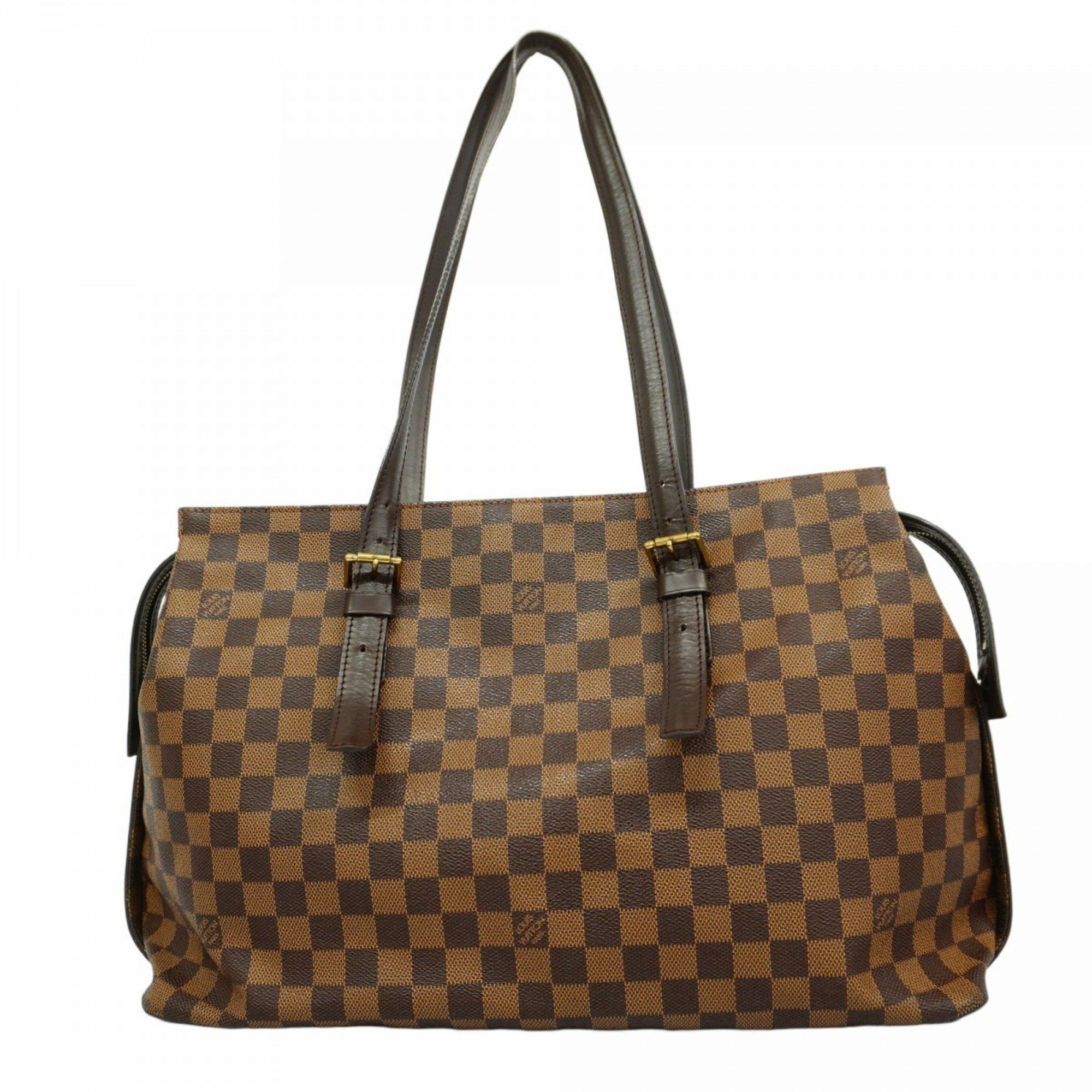 Louis Vuitton Damier Chelsea Tote Bag N51119 Ebene for Women