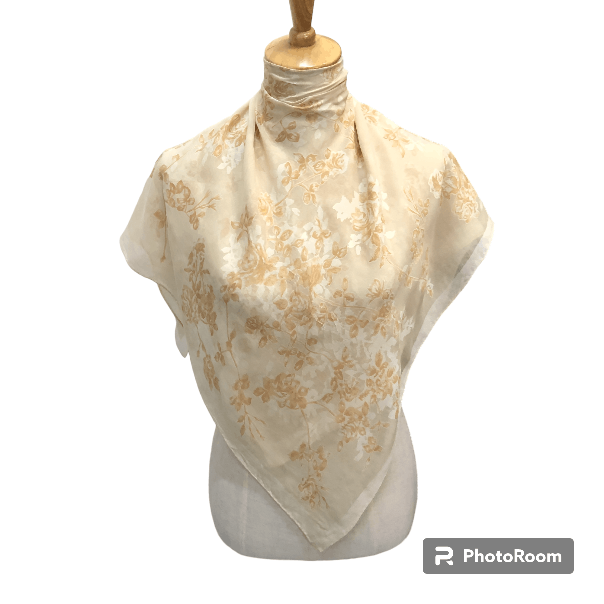 Pierre Balmain Vintage Pierre Balmain Floral Silk Scarf M1269 Size ONE SIZE - 1 Thumbnail
