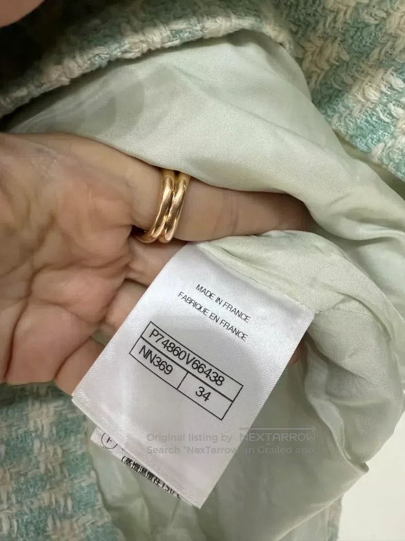 Chanel Chanel 23S mint double-breasted skirt Size 42" / US 20 - 5 Thumbnail
