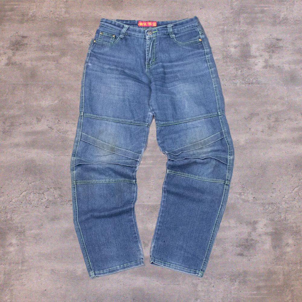 Carhartt × Dickies × Vintage Y2K 2000's Contrast Stitch Double Knee Denim Jeans Pant's Size US 26 / EU 42 - 1 Thumbnail