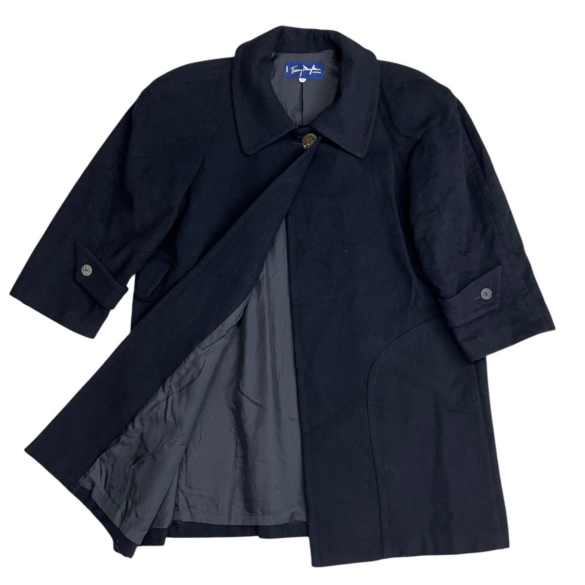 Mugler 🔥 VINTAGE THIERRY MUGLER ONE BUTTON COAT Size M / US 6-8 / IT 42-44 - 1 Thumbnail