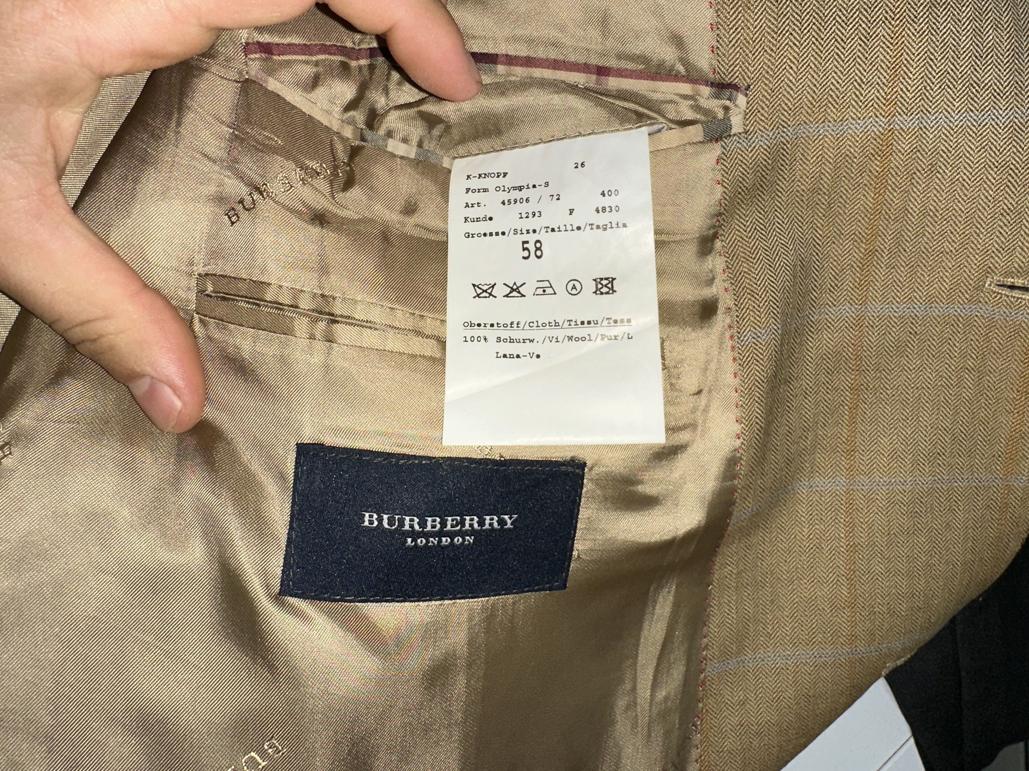 Burberry Burberry London Tux Blazer Suit Formal Jacket Size 58 2XL Size 48R - 12 Thumbnail