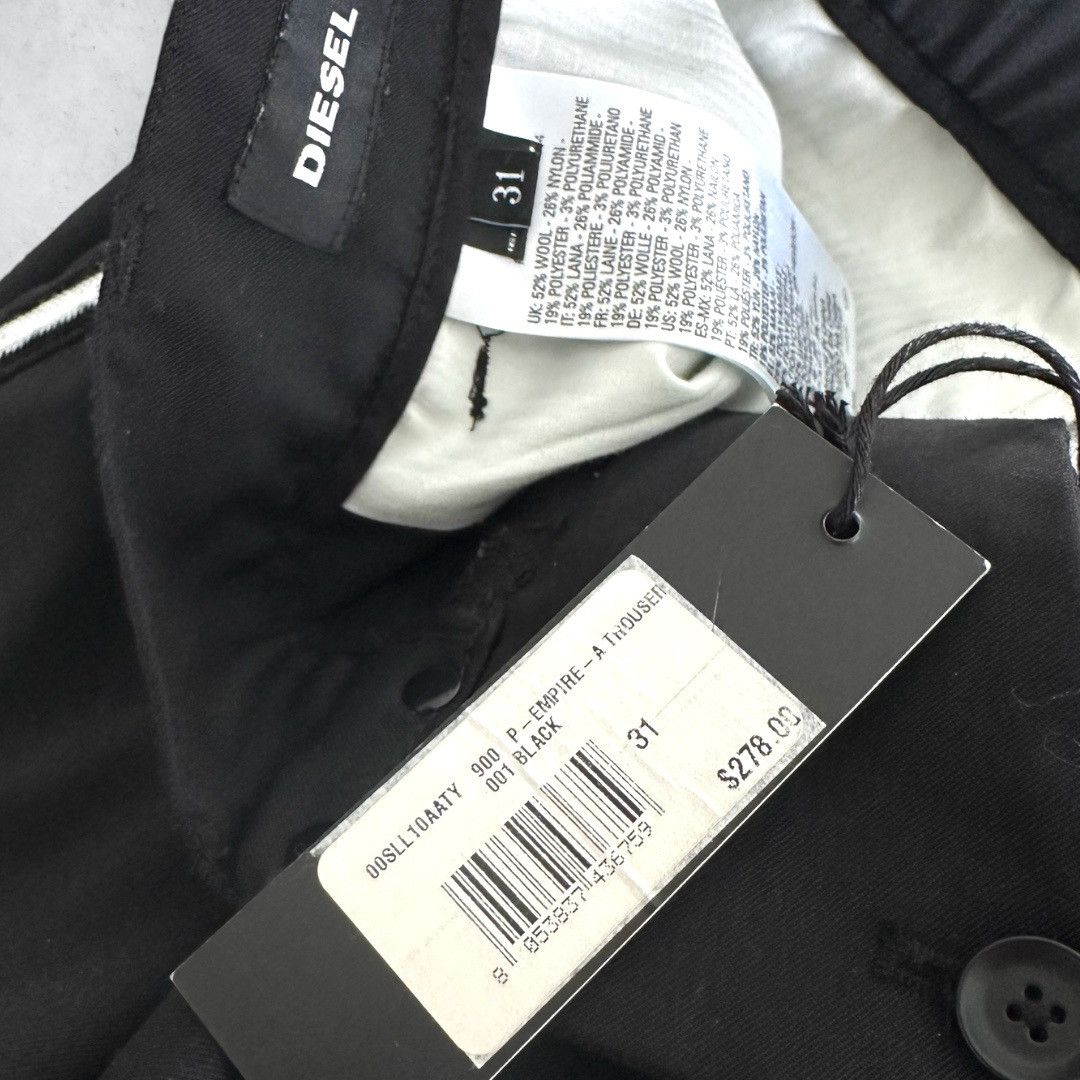 Diesel DIESEL P-Empire Black Trousers Jogger Pants Size US 31 - 11 Thumbnail