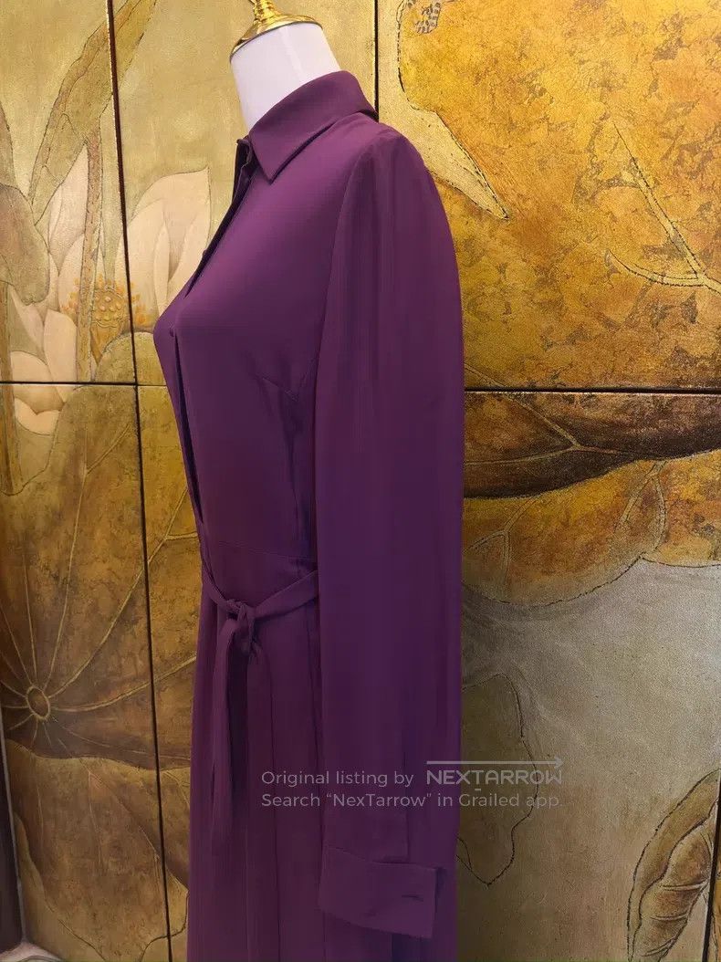 Valentino Valentino Purple long-sleeved dress Size M / US 6-8 / IT 42-44 - 5 Thumbnail