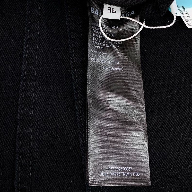 Other Balenciaga Black cotton denim skirt Size 24" / US 00 / IT 34 - 7 Thumbnail