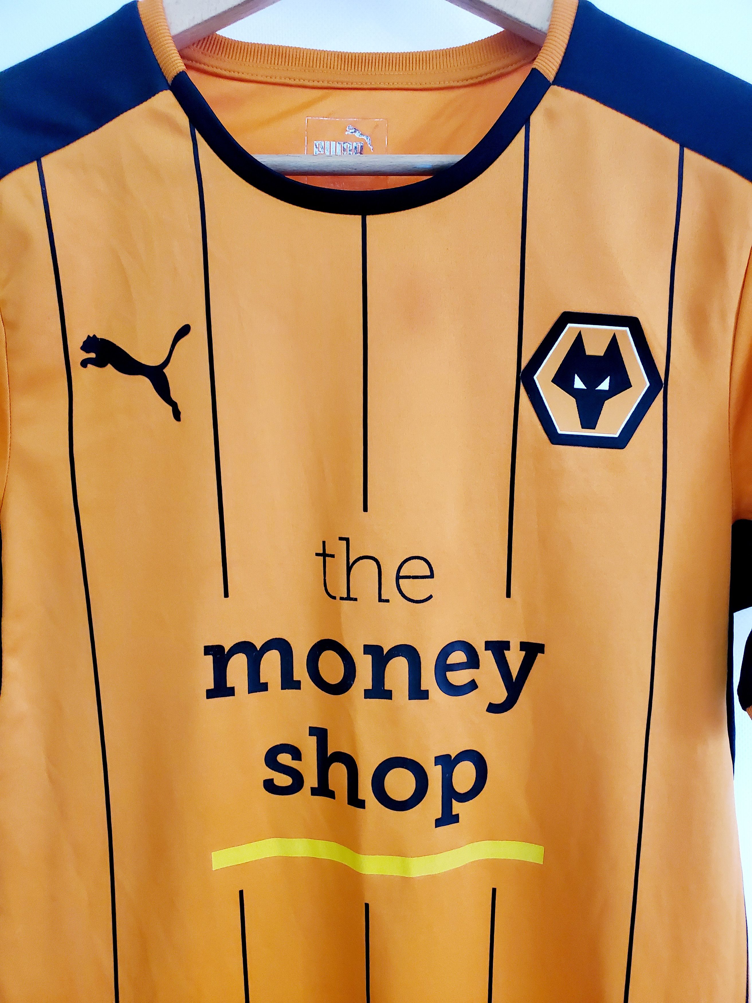 Puma Wolverhampton Wanderers home 2016 2017 soccer jersey size S Size US S / EU 44-46 / 1 - 2 Thumbnail