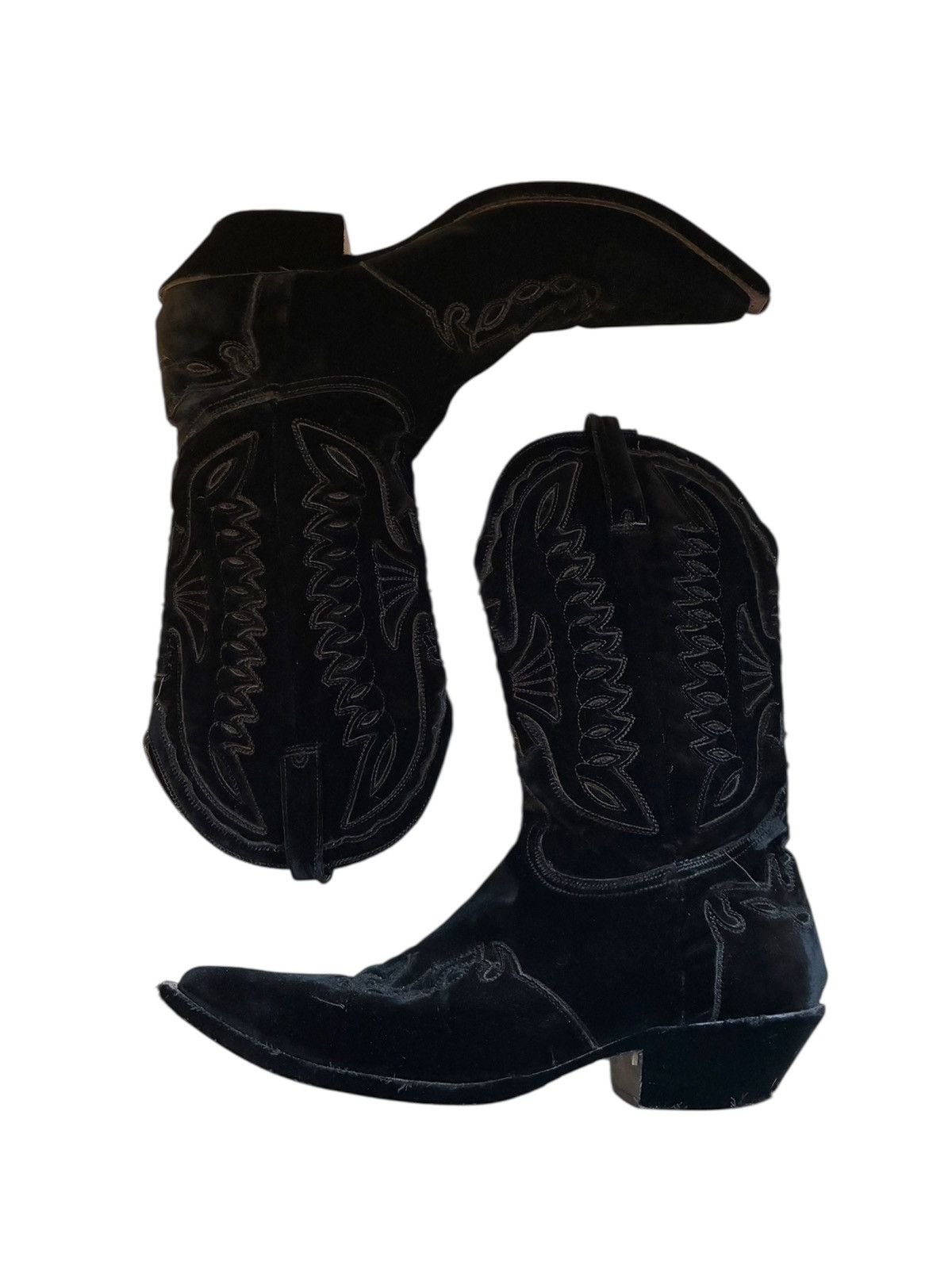 Givenchy Givenchy FW16 velvet cowboy boots Size US 11 / EU 44 - 1 Thumbnail