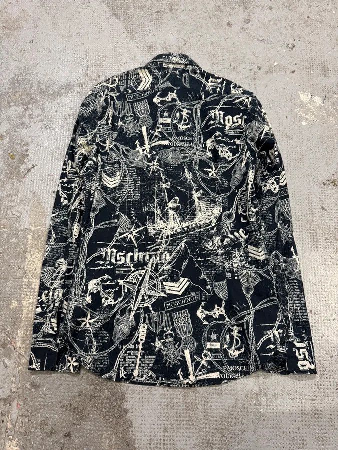 Moschino Moschino Galaxy Map Black & White Shirt Size US S / EU 44-46 / 1 - 4 Thumbnail