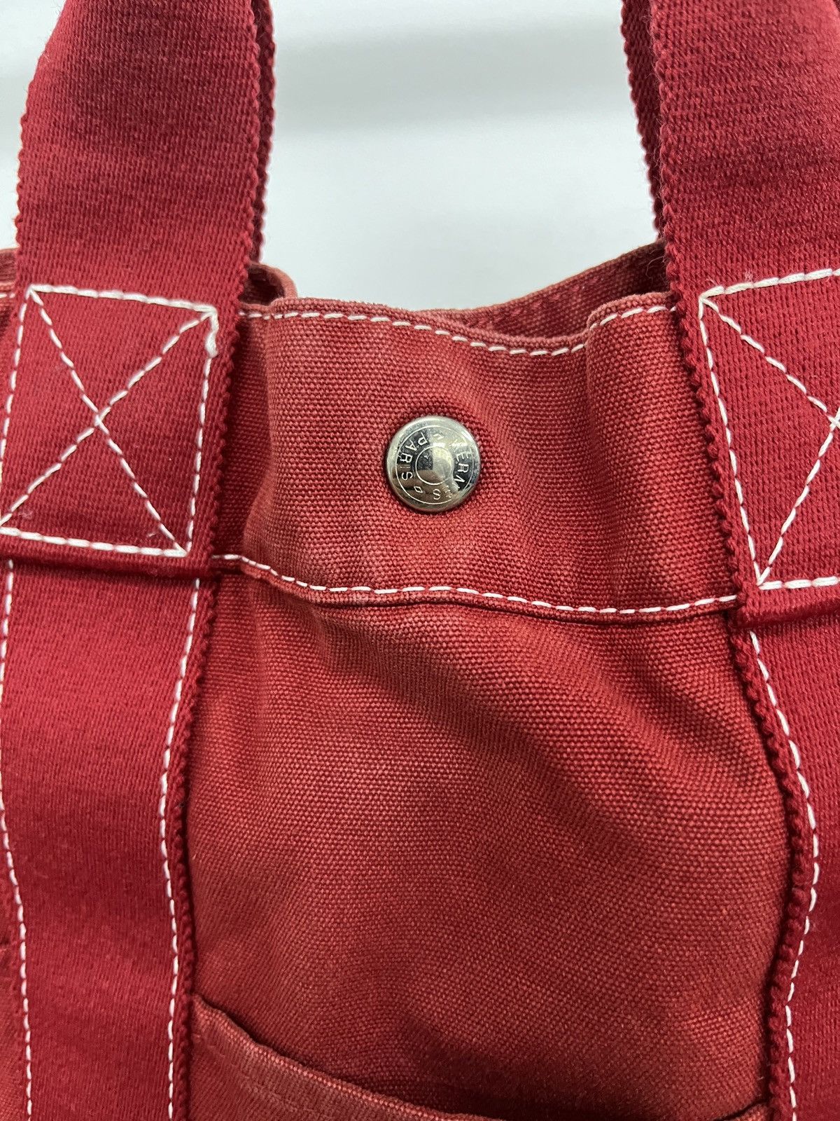 Hermes Hermès Red Fourre Tout MM Tote Bag Size ONE SIZE - 4 Thumbnail