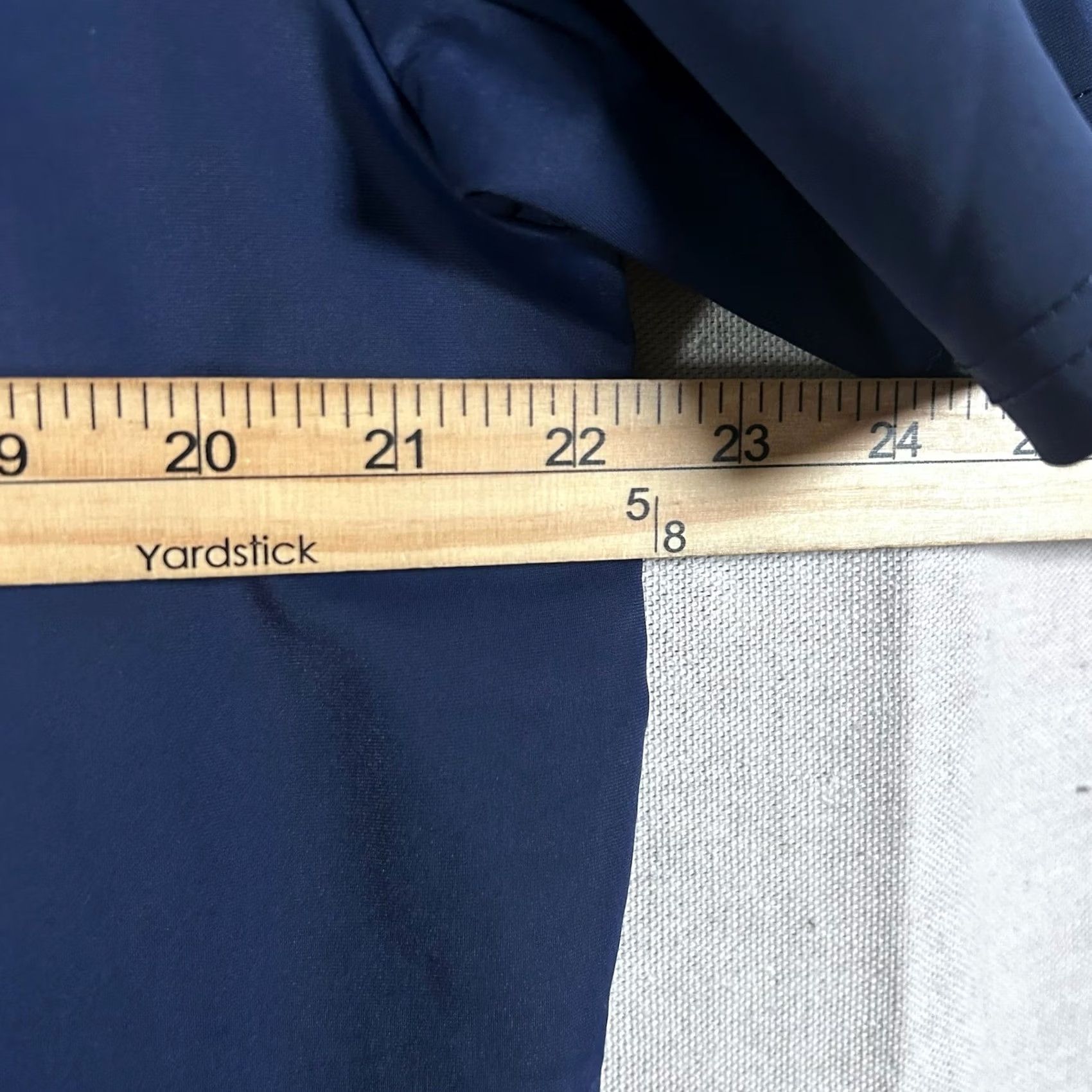 Vintage Tom Baine Mens Large Navy Blue 1/4 Zip Polo Shirt Short Sleeve Performance Shirt Golf Size US L / EU 52-54 / 3 - 5 Thumbnail