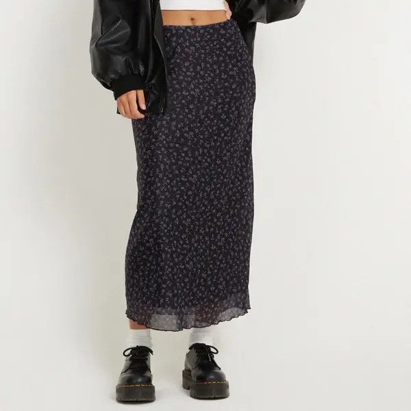 VIBE Vintage Y2k Floral Long Skirt Size 28" / US 6 / IT 42 - 1 Thumbnail