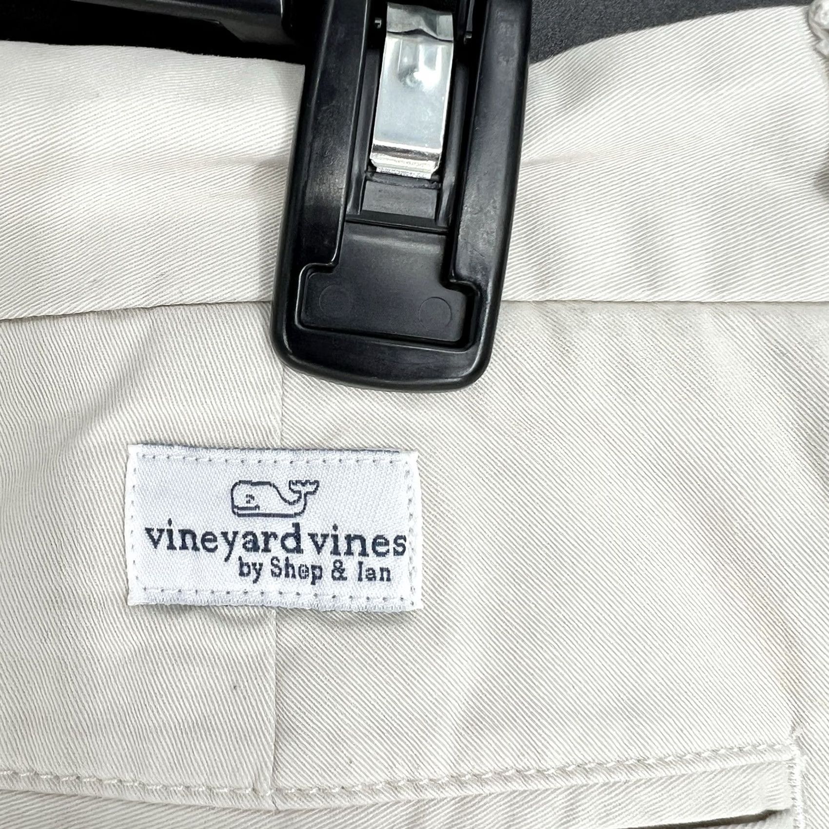 Vineyard Vines Vineyard Vines Breaker Pant Mens 36x30 Khaki Tan Chino Flat Front Straight Leg Regular Waist 36 Beige Logo Pocket Pants Size US 36 / EU 52 - 5 Thumbnail