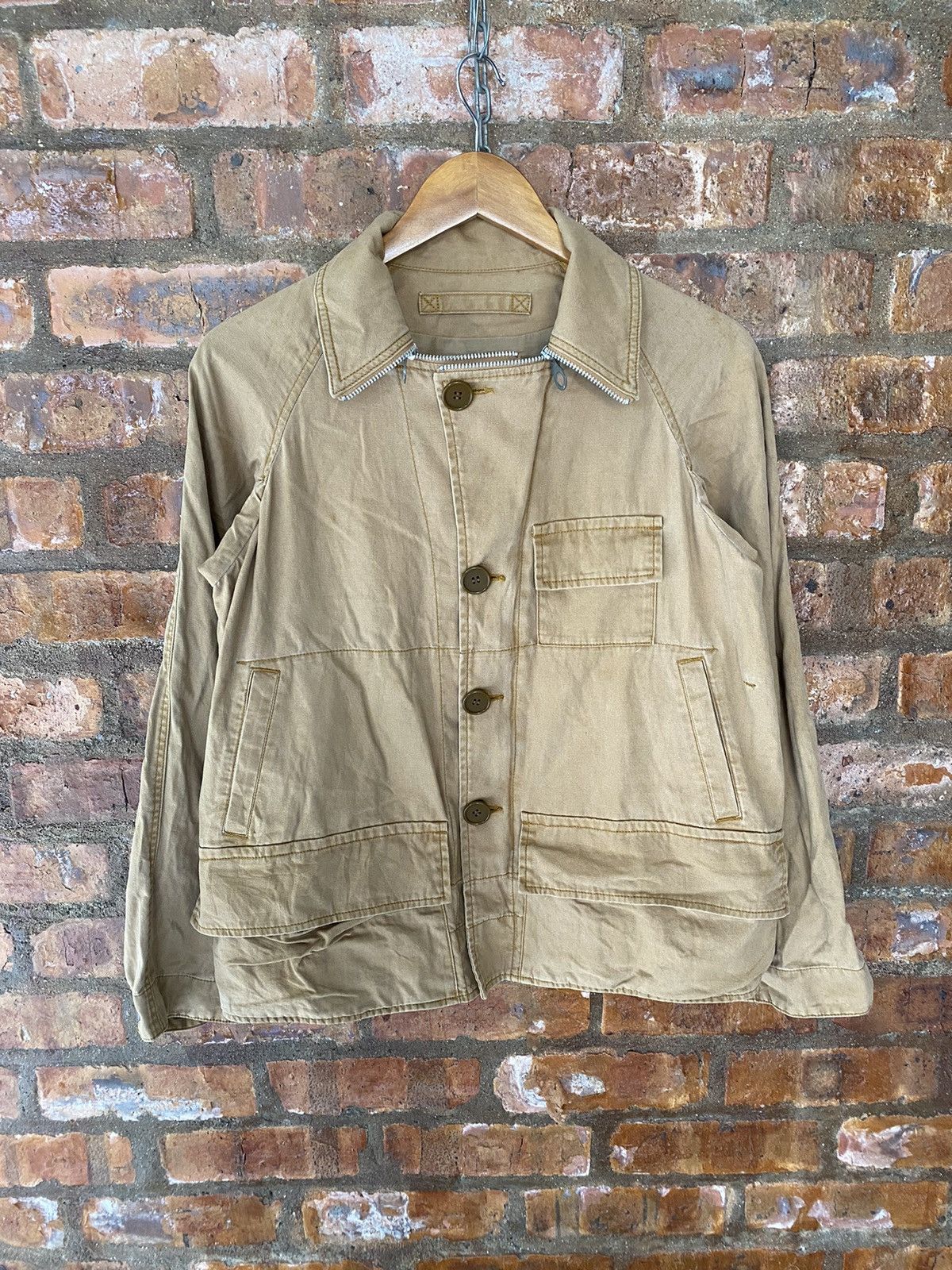 Maison MIHARA YASUHIRO SS04 Zipper collar Survival Multipocket hunting Jacket Size US S / EU 44-46 / 1 - 2 Thumbnail
