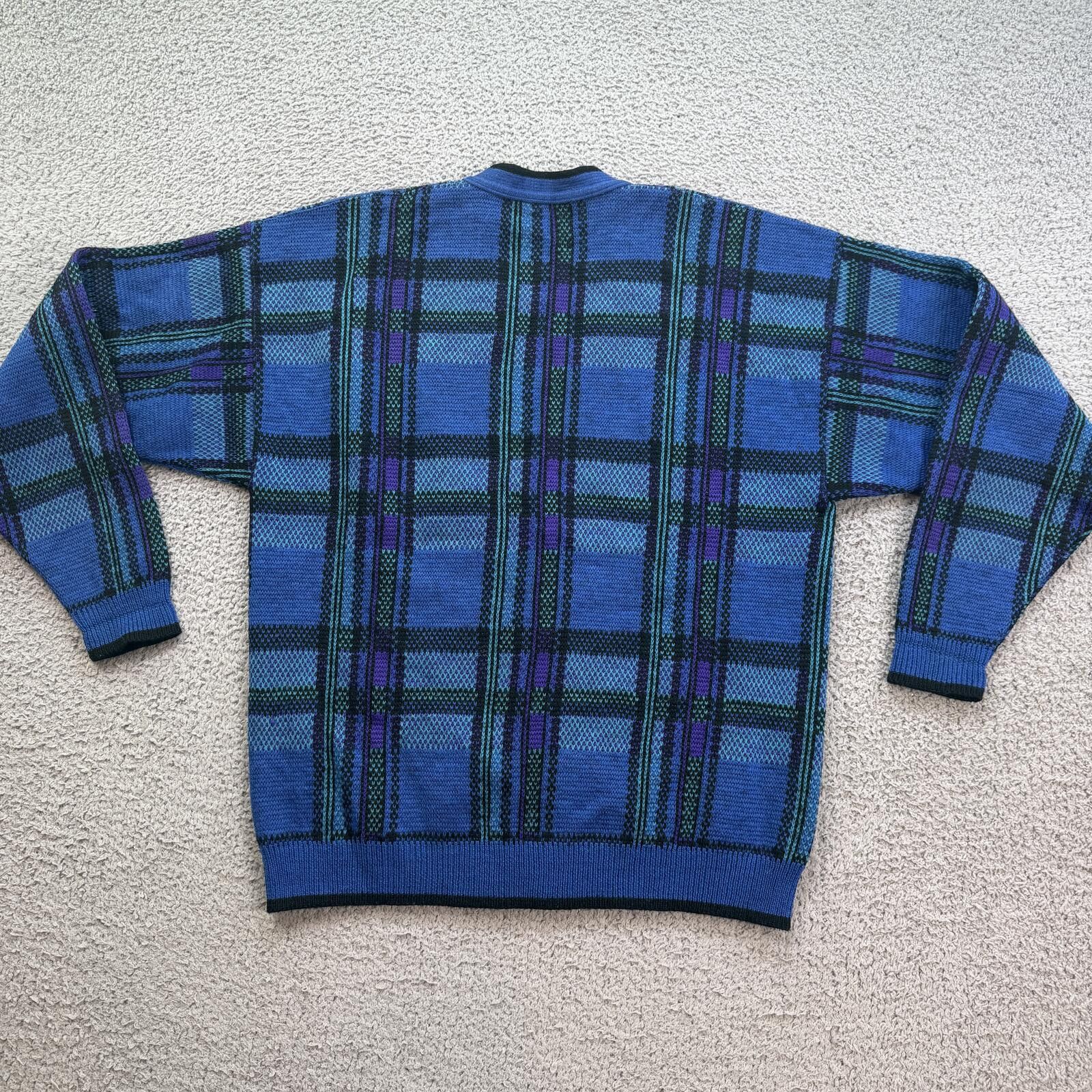 Pendleton Vintage Pendleton Virgin Wool Blue Plaid Cardigan Sweater L Size US L / EU 52-54 / 3 - 2 Thumbnail