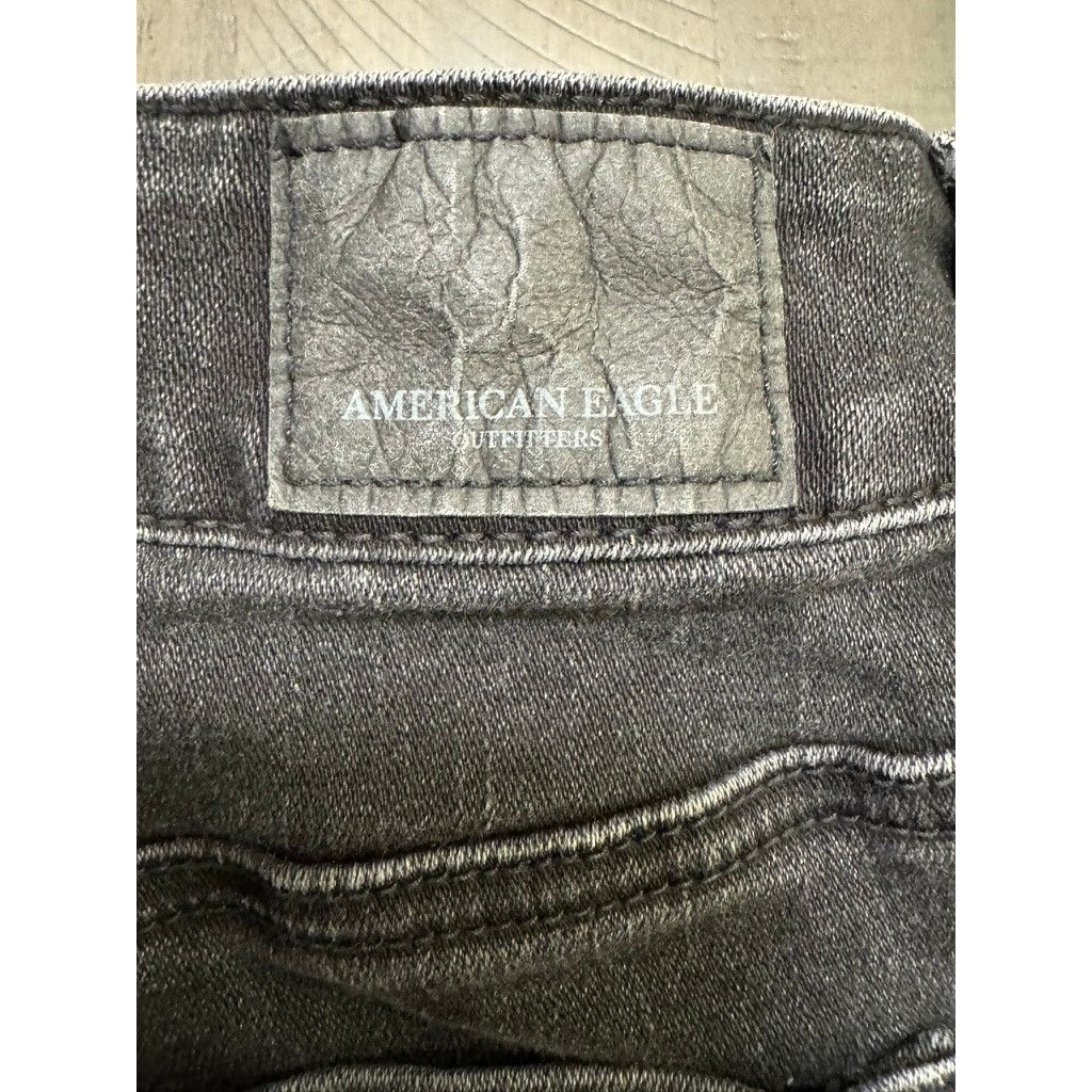 American Eagle Outfitters American Eagle Super Stretch HiRise Shorts Crochet Black Size 32" / US 10 / IT 46 - 2 Thumbnail