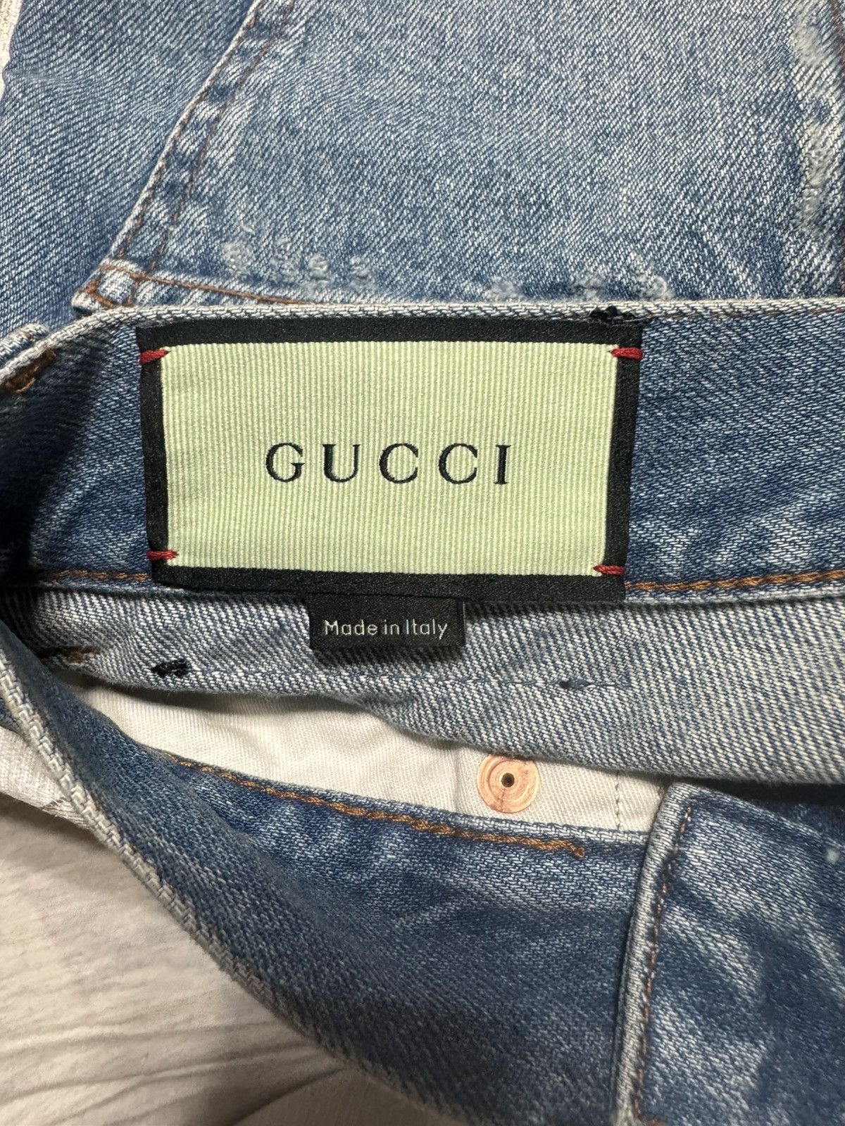Gucci Gucci Jeans Shorts - Short - Blue Denim Size 26" / US 2 / IT 38 - 2 Thumbnail