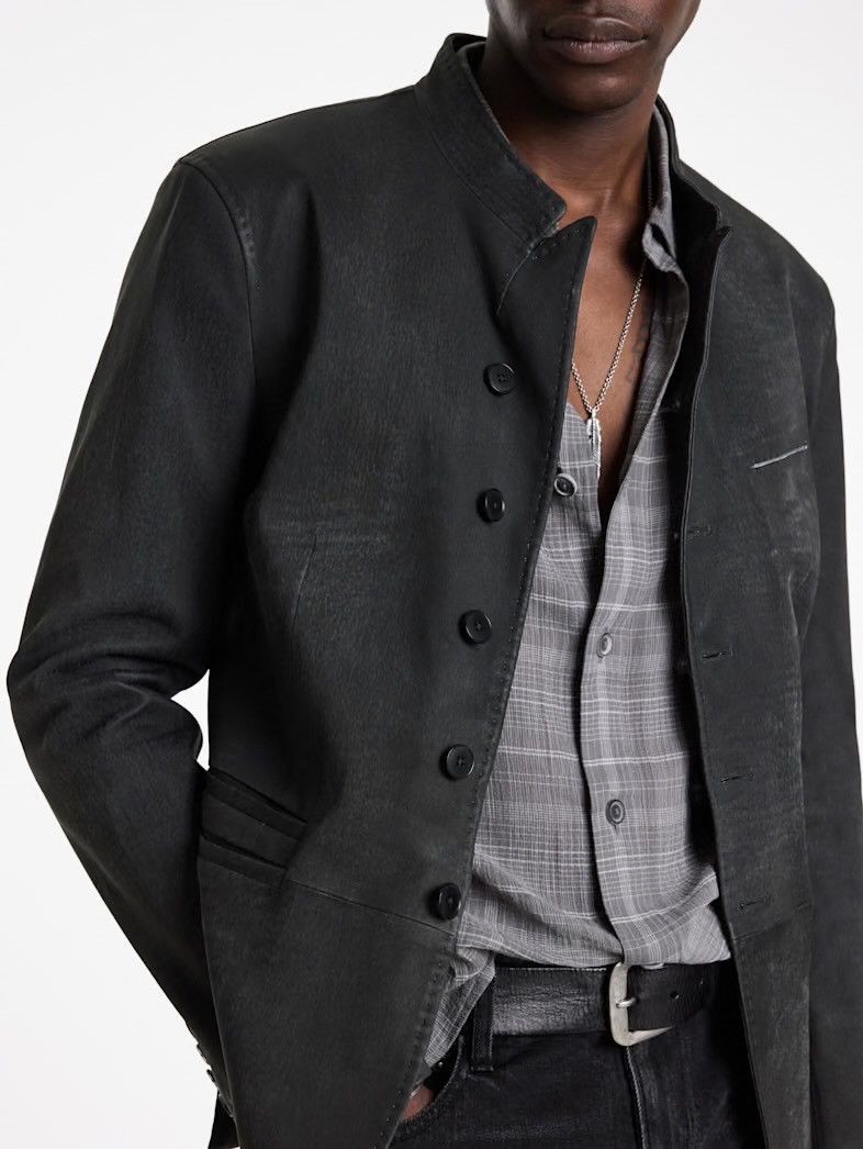 John Varvatos Varick Leather Jacket EU 50 USA 40 Size US M / EU 48-50 / 2 - 2 Thumbnail