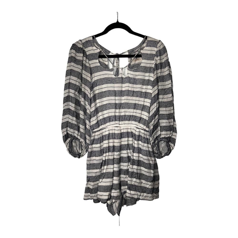 Designer Anthropologie l Holding Horses Annamaria Striped Romper XXS Size 25" / US 0 / IT 36 - 2 Thumbnail