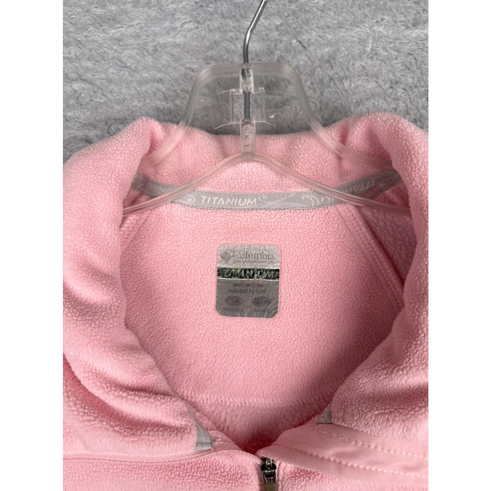 Pinko Columbia Titanium Fleece Sweater Womens Small Pink Quarter Zip Hiking Camping Size S / US 4 / IT 40 - 6 Thumbnail