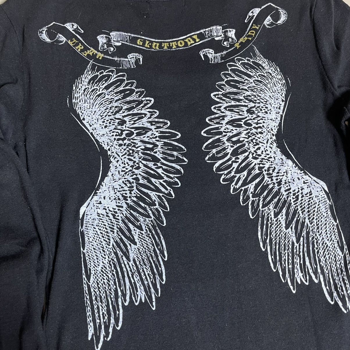 Hysteric Glamour H.He Gothic Angel Skull Rhinestone LS Tee If6was9 LGB style Size US M / EU 48-50 / 2 - 9 Thumbnail