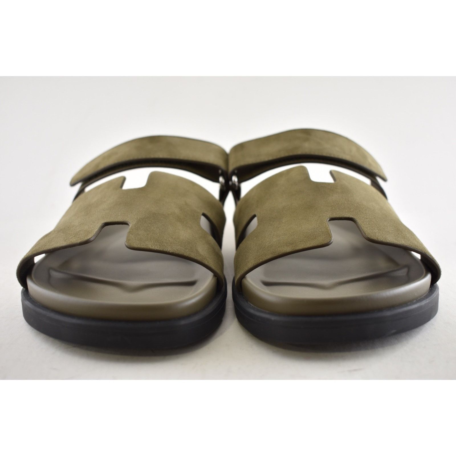 Hermes Hermes Chypre Sandal Mens Vert Toundra Suede Flat 46 13 Size US 13 / EU 46 - 8 Thumbnail