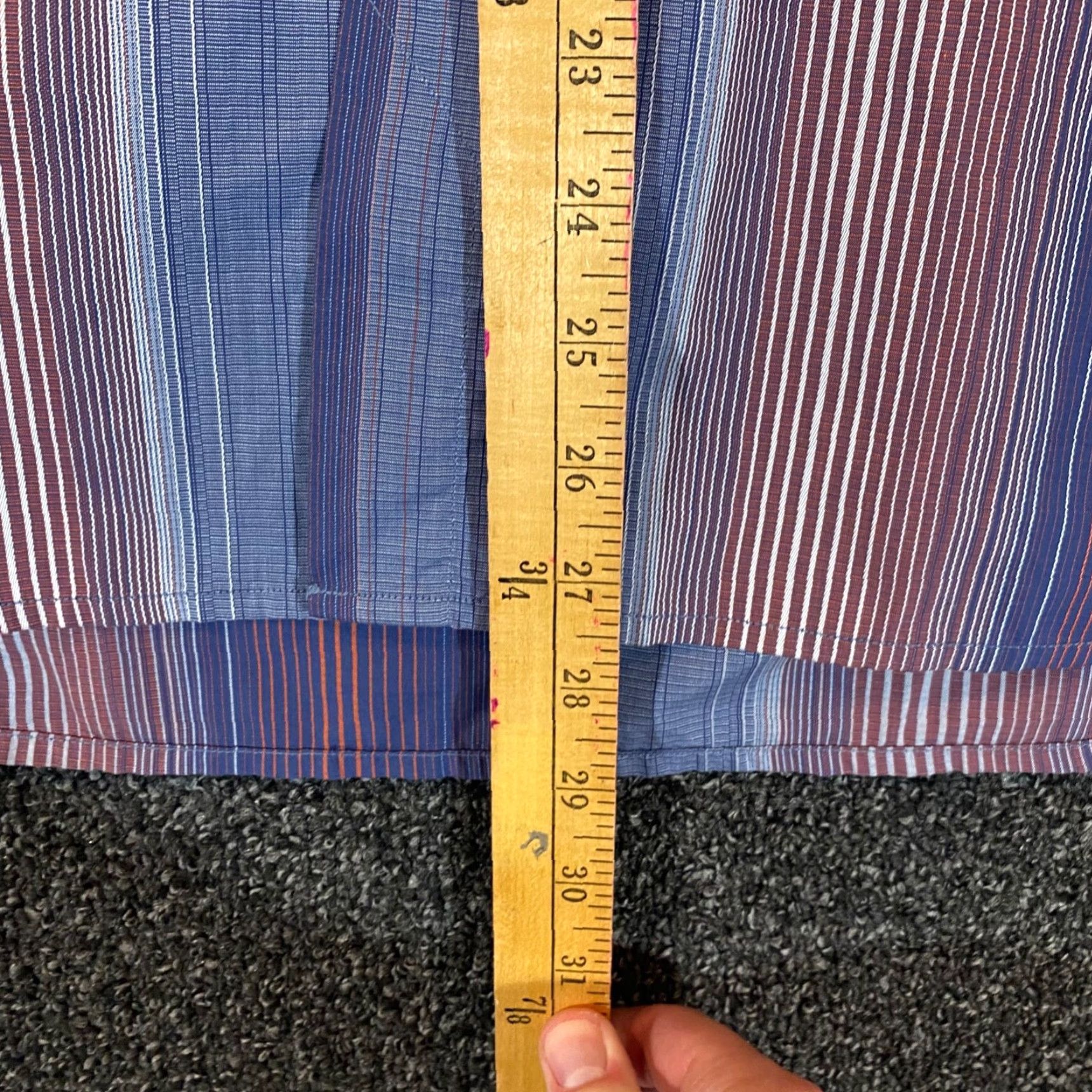Tommy Bahama TOMMY BAHAMA Shirt Mens Large Blue Striped Button Up Hawaiian Outdoor Resort L/S Size US L / EU 52-54 / 3 - 4 Thumbnail