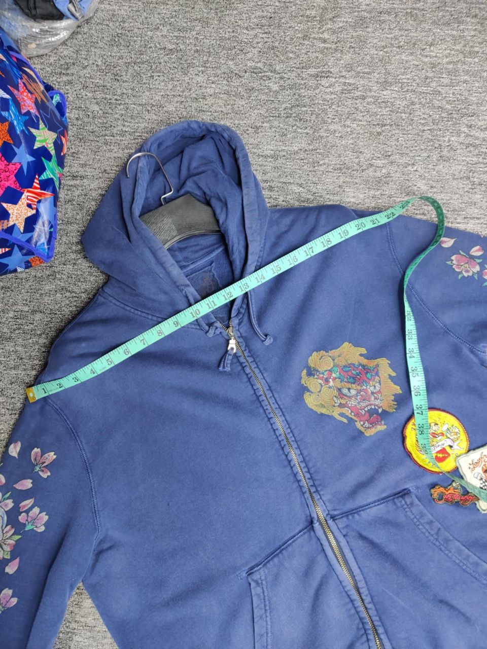 Ed Hardy Vintage Ed Hardy Christian Audigier Skull Zipper Hoodie Size US L / EU 52-54 / 3 - 16 Thumbnail