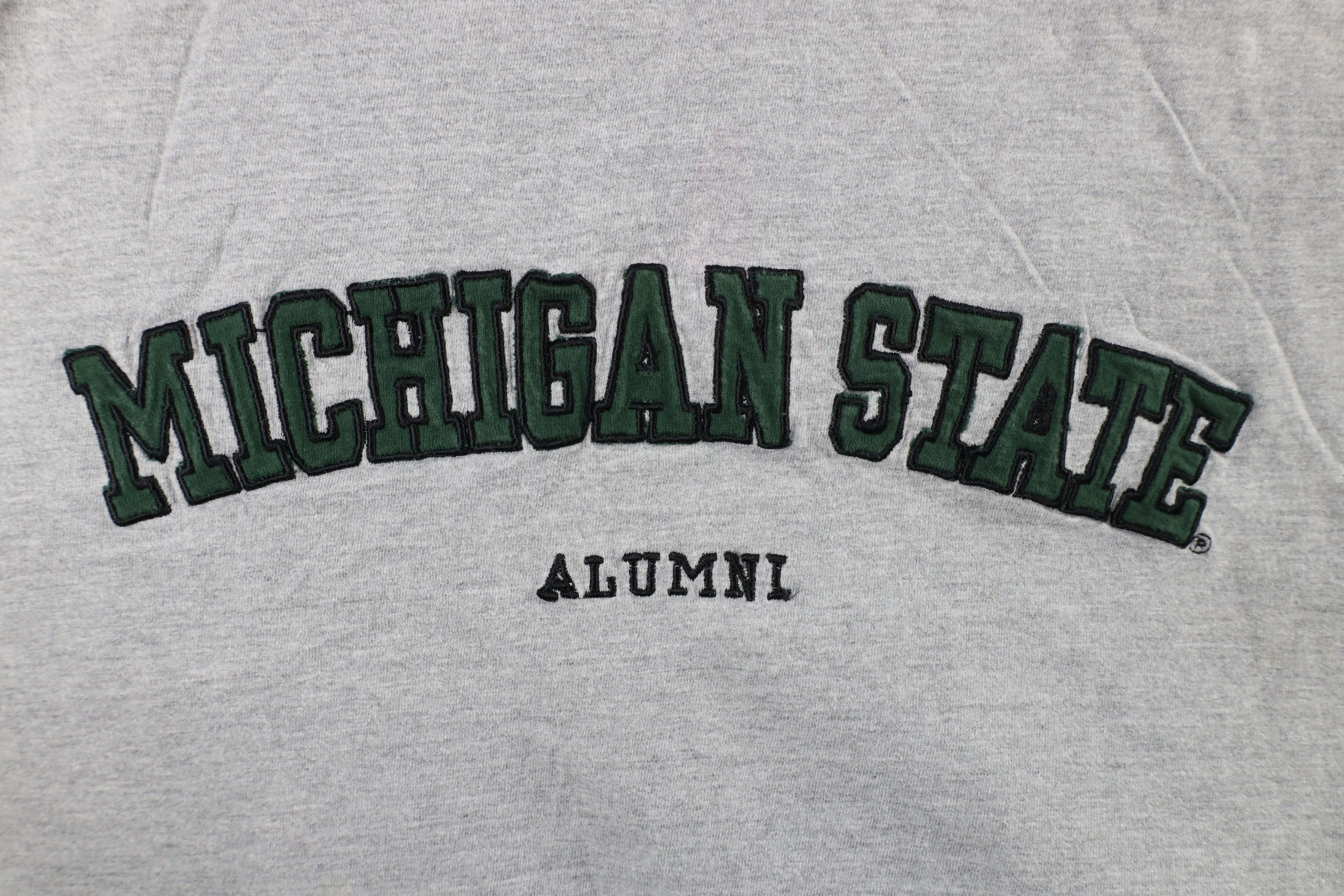 Vintage Vintage 90s Michigan State University Short Sleeve T-Shirt Size US XL / EU 56 / 4 - 4 Thumbnail