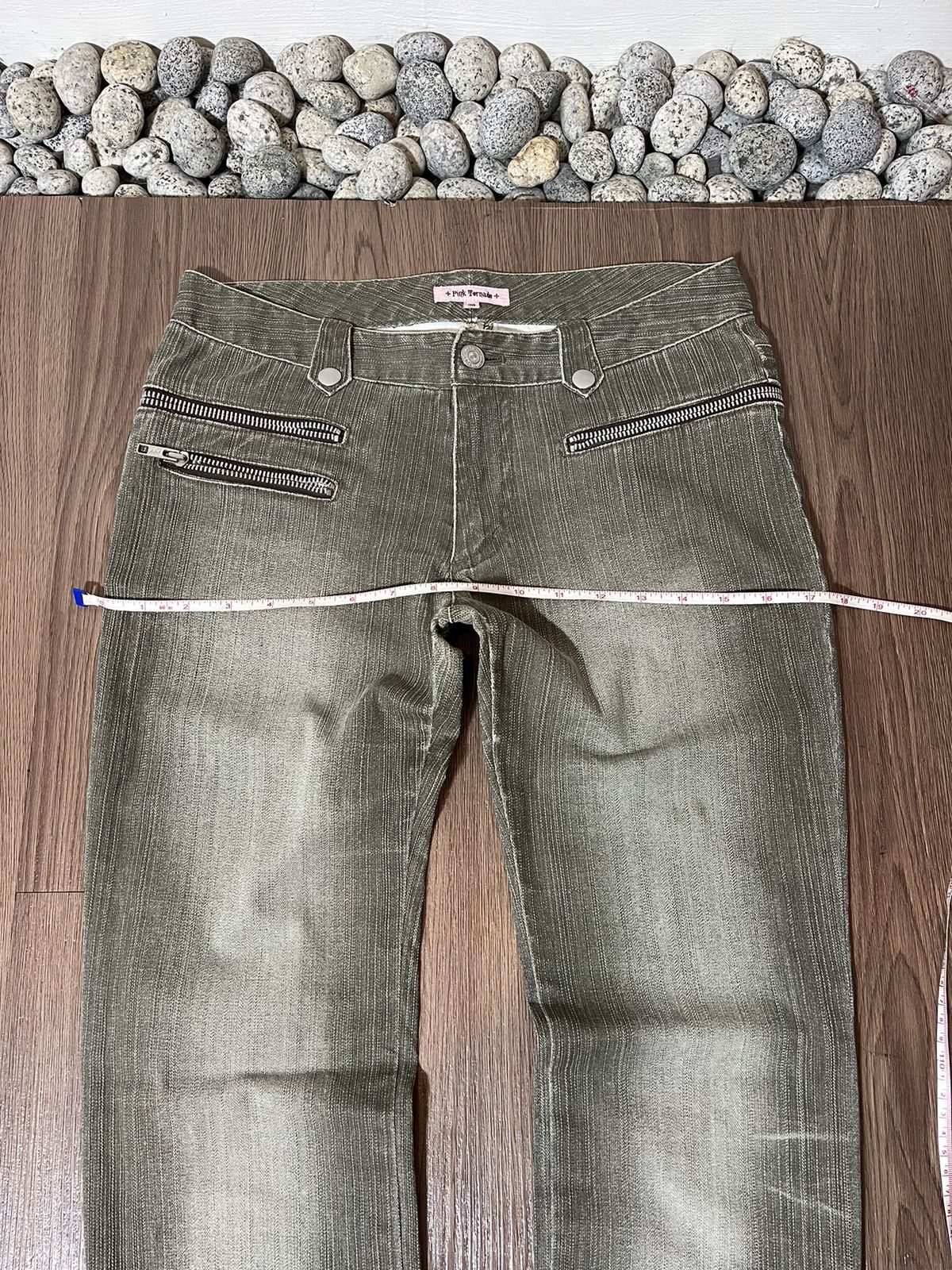 Tornado Mart Pink Tornado Multizipper Butterfly Flare Low-rise Jean Size US 30 / EU 46 - 16 Thumbnail
