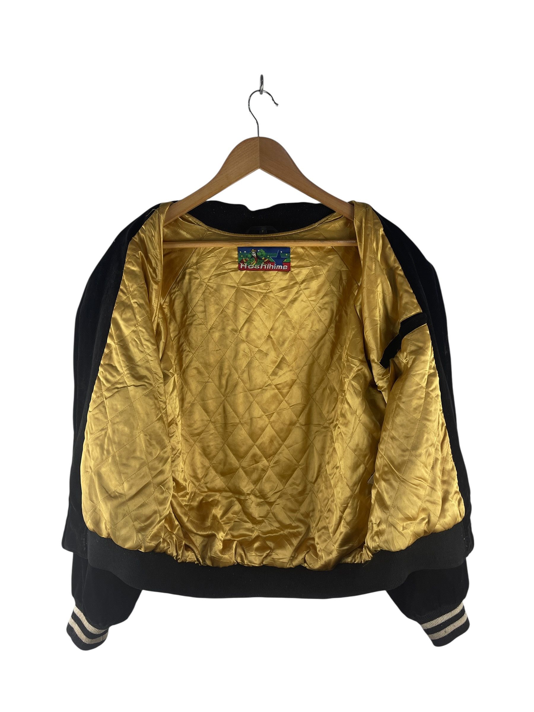 Japanese Brand Vintage Hoshihime Dragon Sukajan Jacket Black Velvet Feel Size US L / EU 52-54 / 3 - 5 Thumbnail