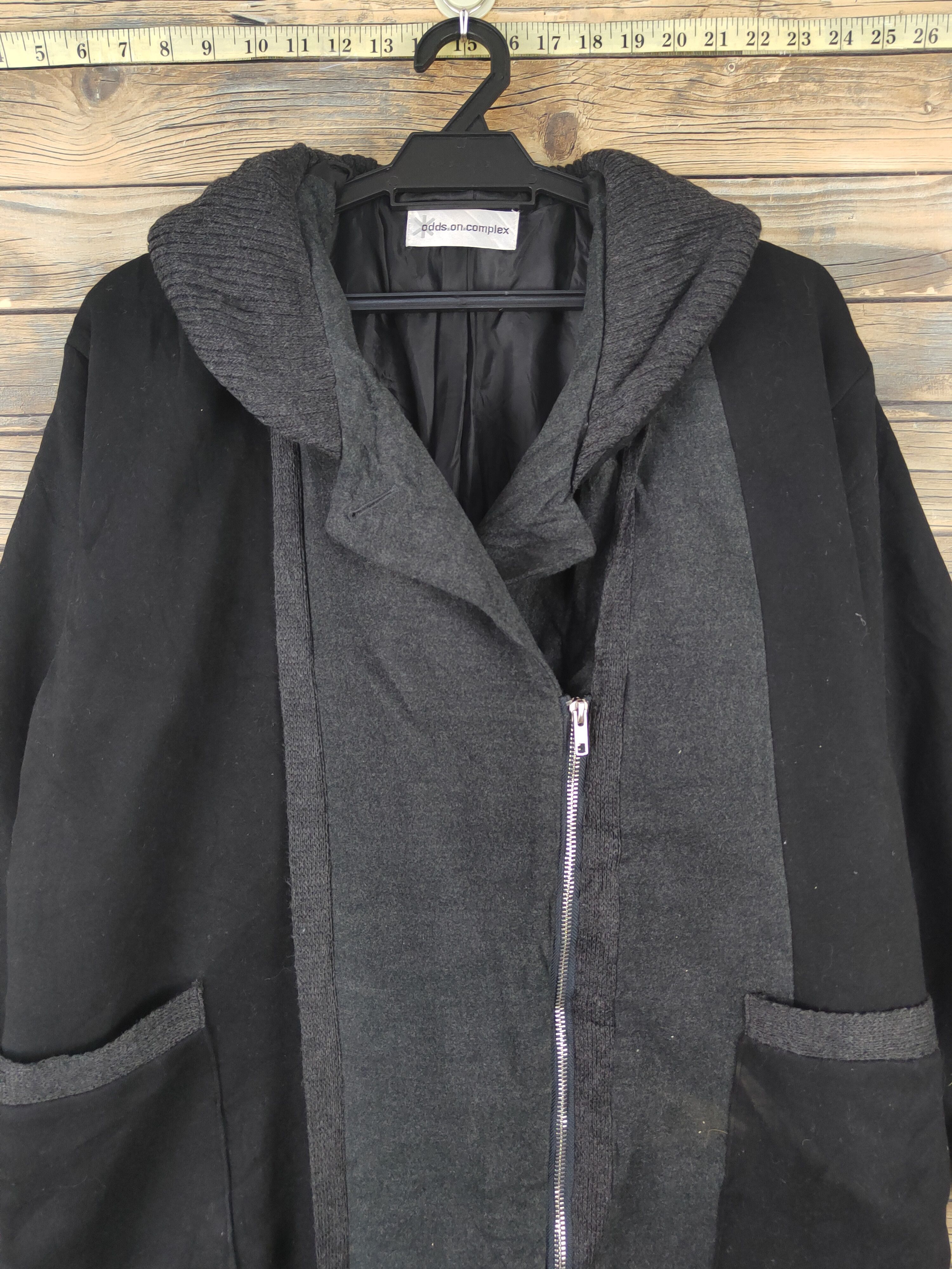 Japanese Brand × Vintage Old Vintage Design by Odds on Complex Black Coats Size US L / EU 52-54 / 3 - 2 Thumbnail