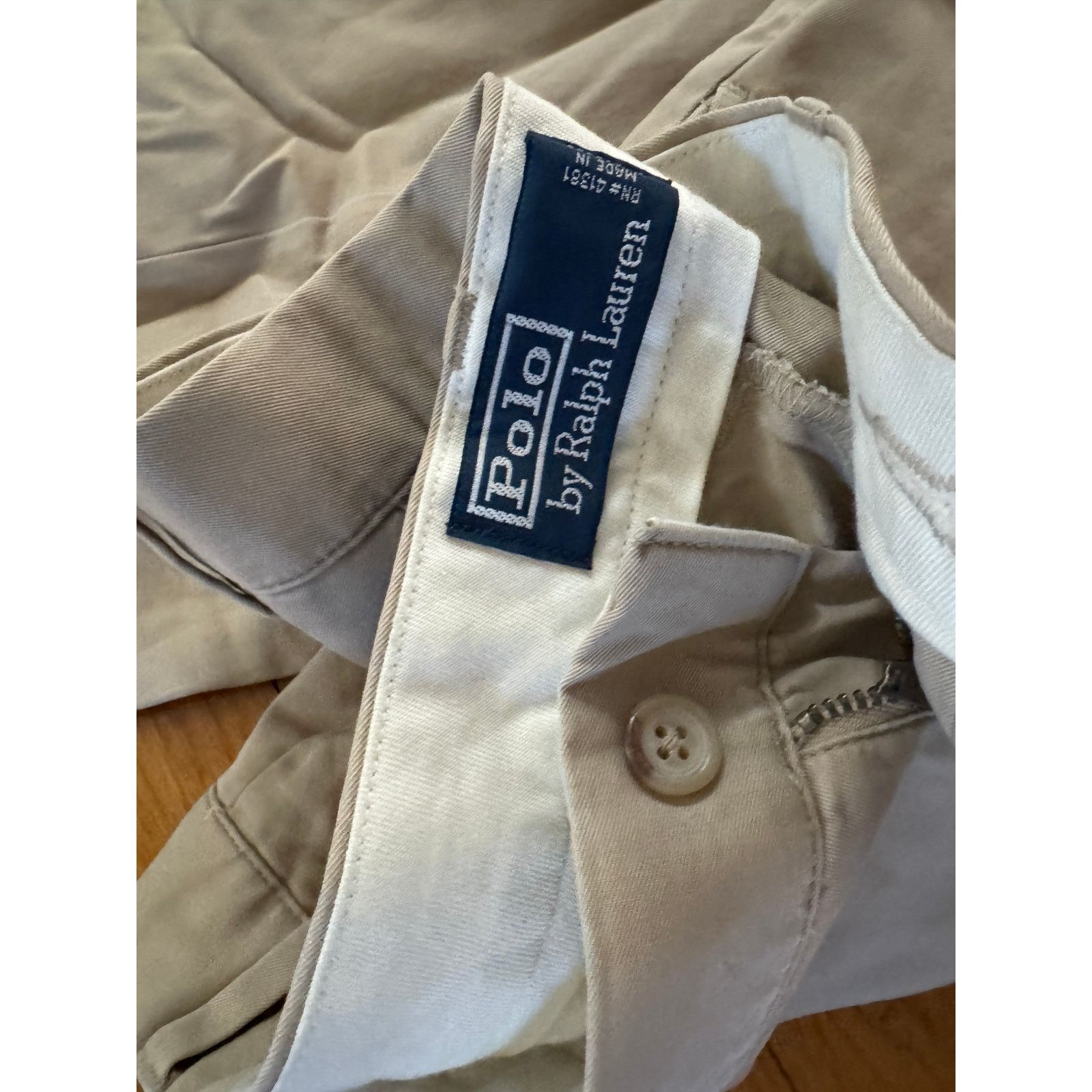 Polo Ralph Lauren Mens 31 x 32 Polo Ralph Lauren Khaki Dress Pants - 1pc Lot Size US 31 - 2 Thumbnail