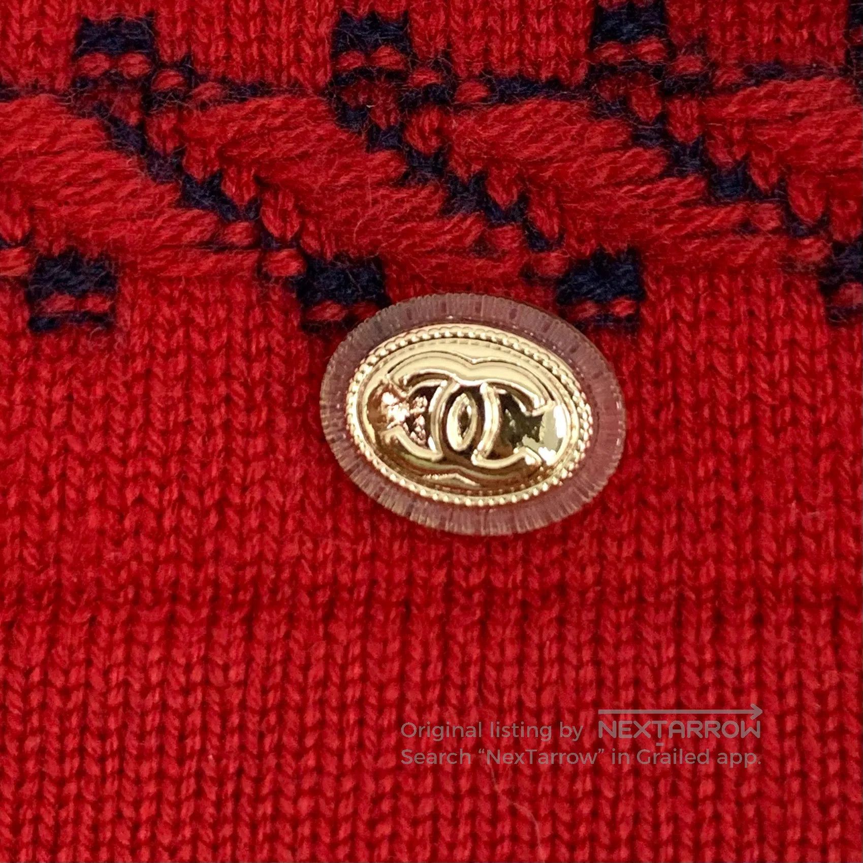Chanel Chanel Multicolor Stripe Jacquard Cashmere Crew Neck Long- Size XXS / US 00 / IT 34 - 5 Thumbnail