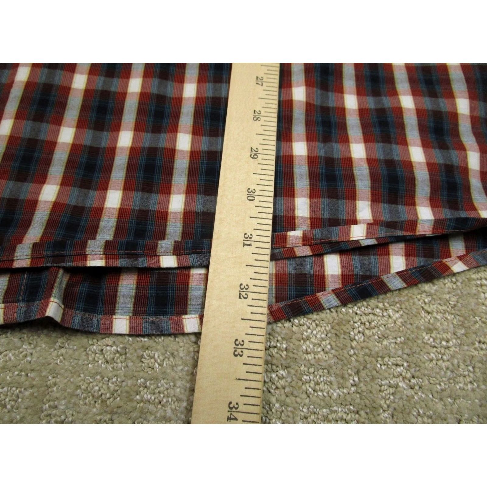 Wrangler Wrangler George Strait Shirt Men XL Red Plaid Pearl Snap Western Long Sleeve Size US XL / EU 56 / 4 - 6 Thumbnail