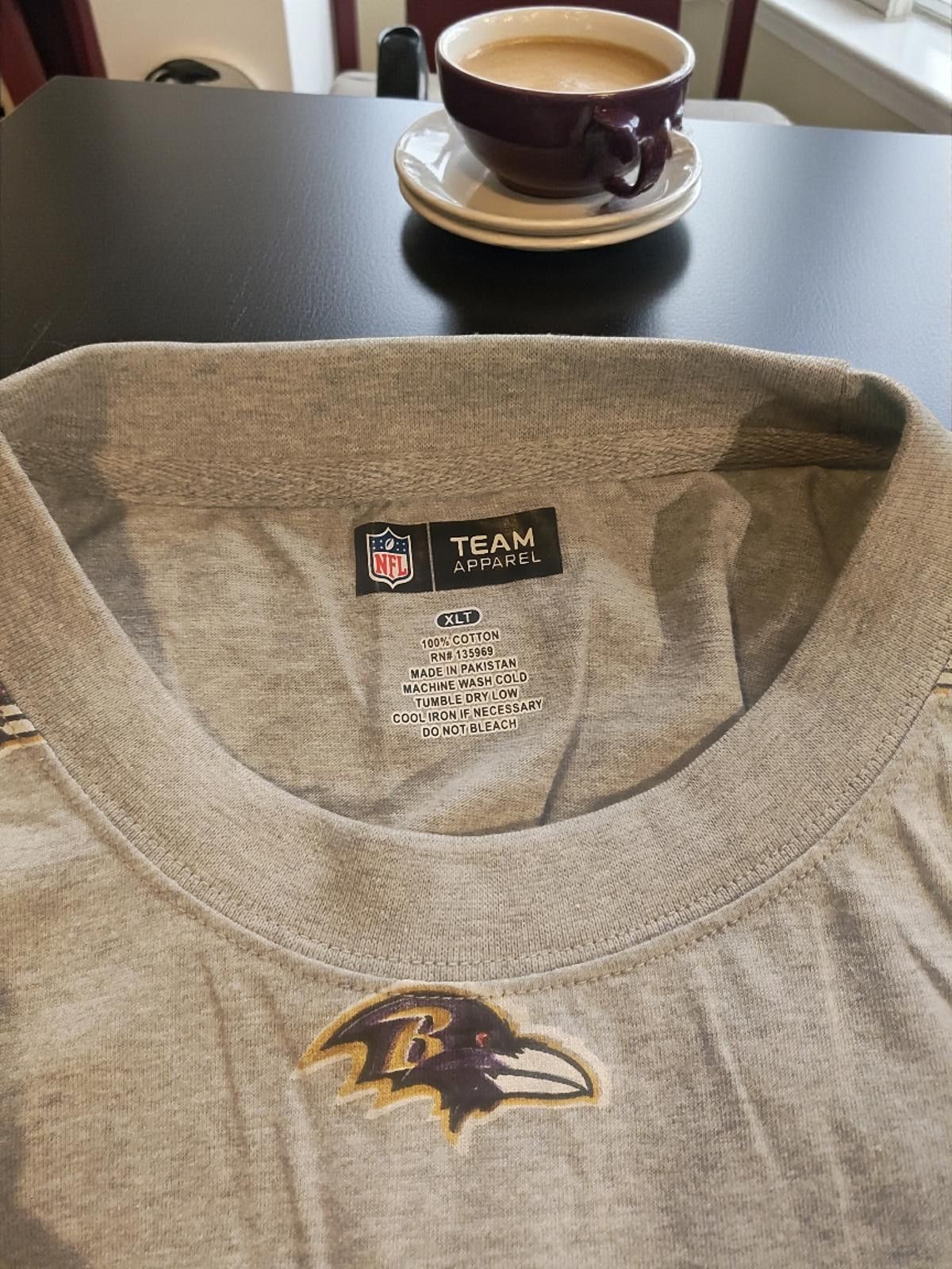 NFL Baltimore Ravens XL Cutoff Sleeveless Tee Size US XL / EU 56 / 4 - 6 Thumbnail