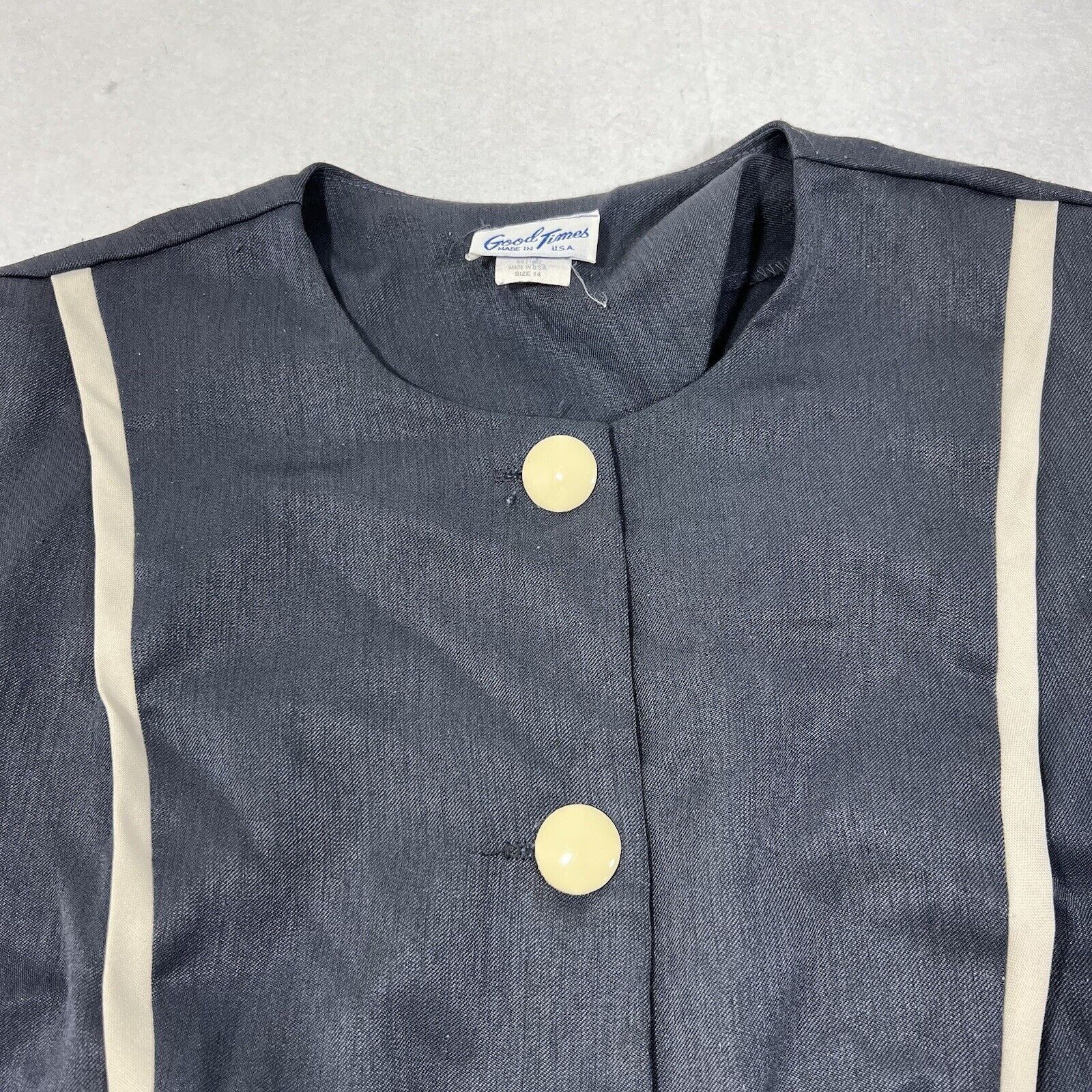 Vintage Vintage Good Times Button Front Blouse Top Bowtie Shirt USA Size XL / US 12-14 / IT 48-50 - 2 Thumbnail